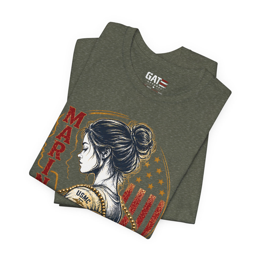 Female Marine Vet T‑Shirt – "Once a Marine, Always a Marine" Patriotic Female Veteran Tee