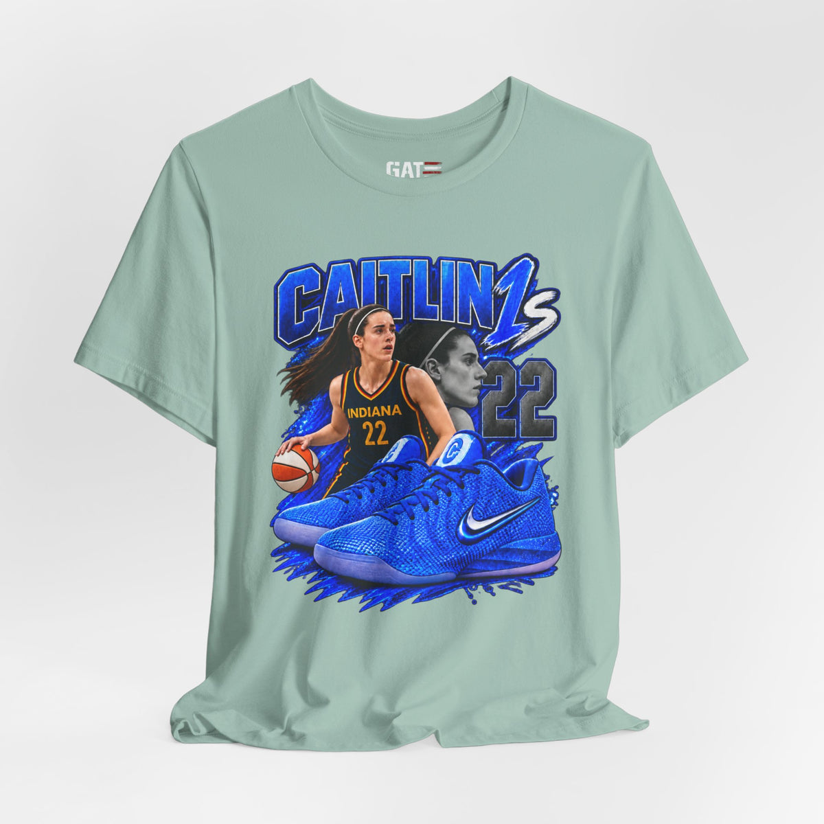 Caitlin Clark Caitlin 1s Racer Blue Classic Sneaker Shirt