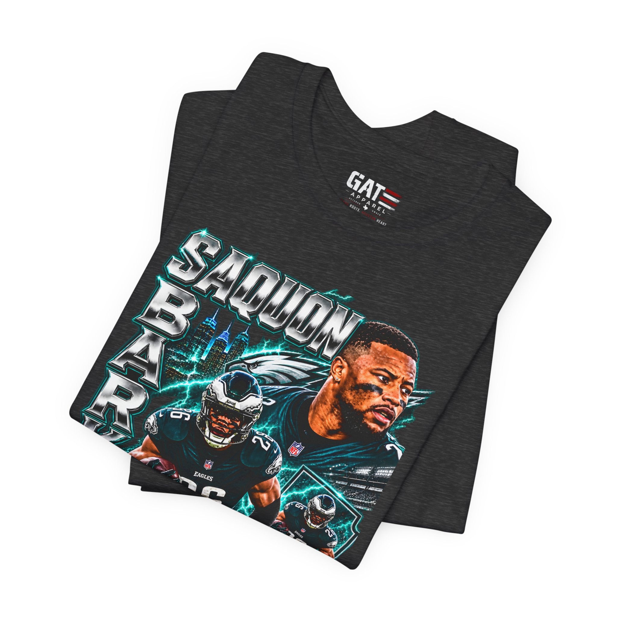 Saquon Barkley Philadelphia Eagles Tee Retro Player Graphic T-Shirt
