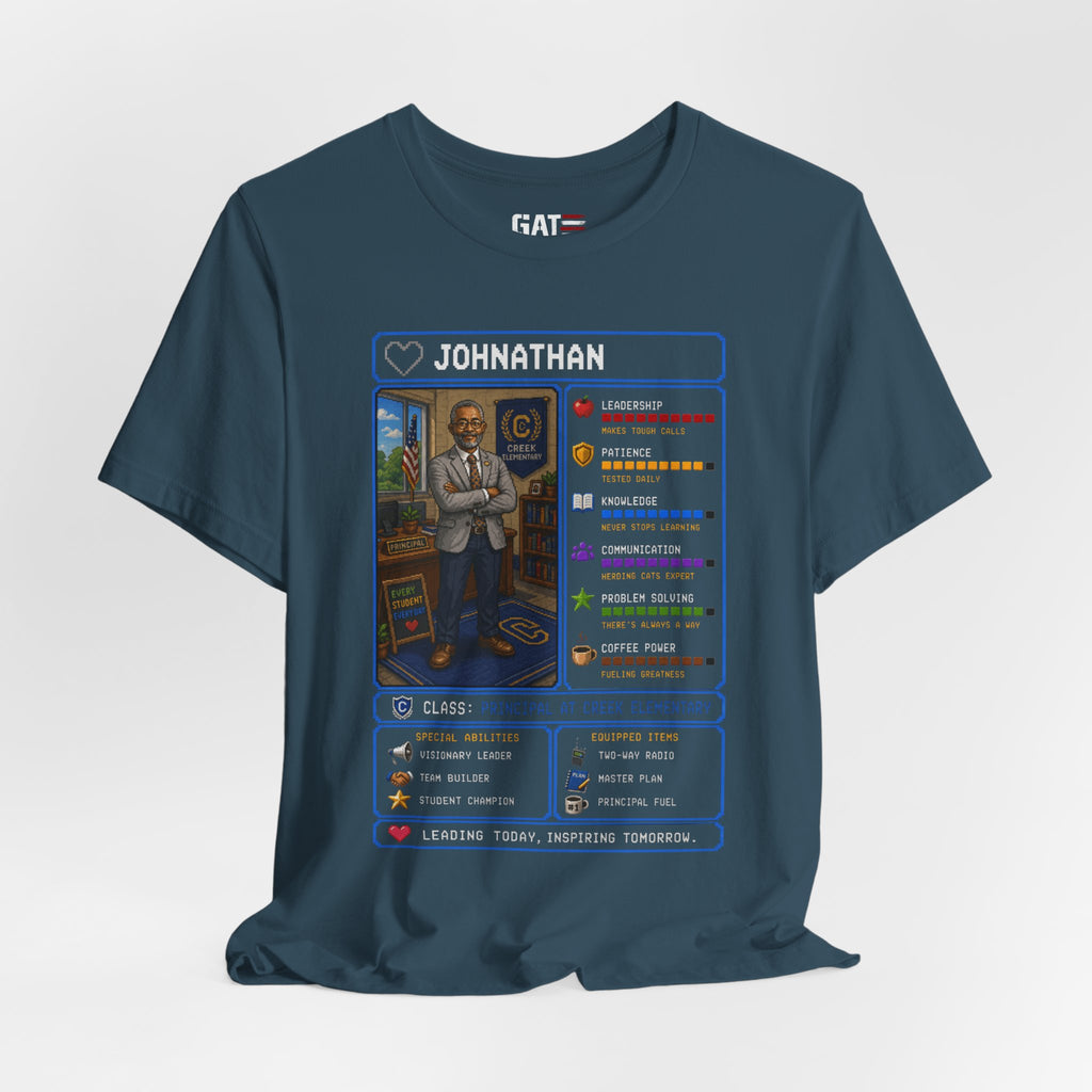 Custom Principal RPG Character Shirt | Personalized School Administrator Gift