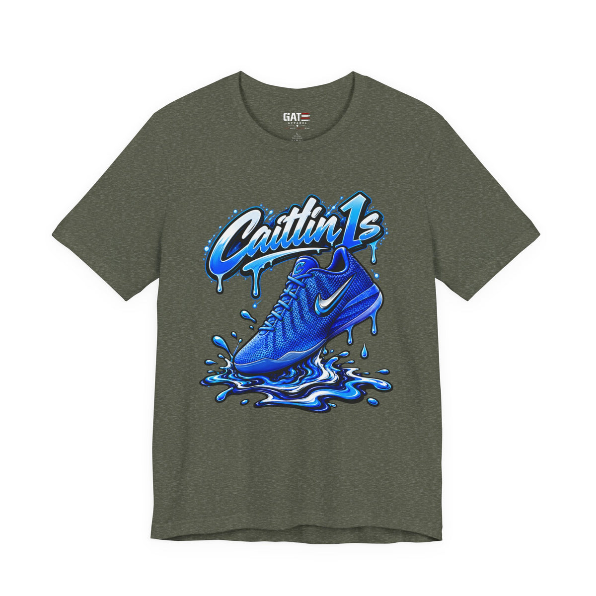 Caitlin Clark Caitlin 1s Racer Blue Drip Sneaker Shirt