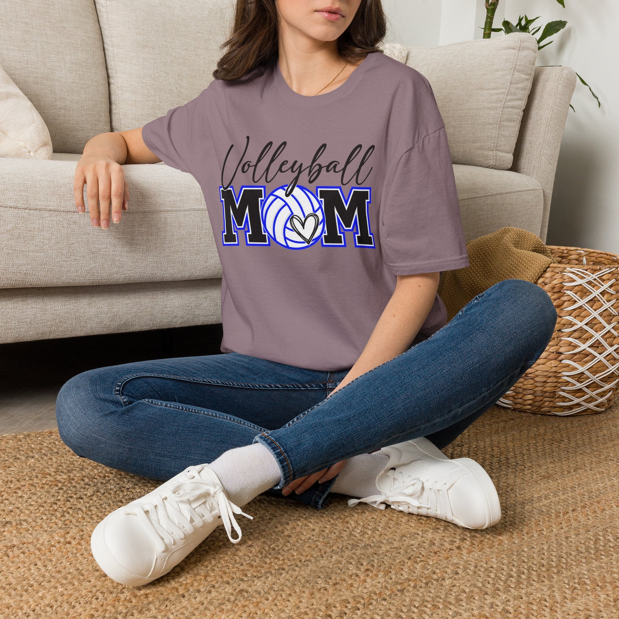 Volleyball Mom T‑Shirt – Custom Name
