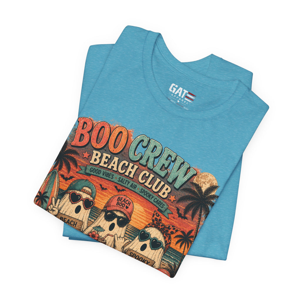 Summerween Shirt, Spooky Beach Shirt, Ghost Beach Tee, Halloween Beach Shirt, Coastal Halloween Tee, Tropical Ghost Shirt