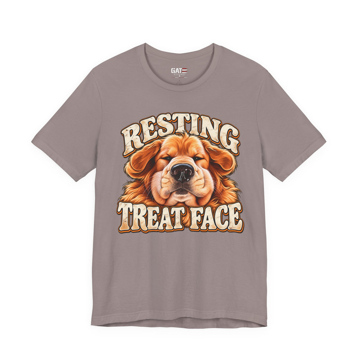 Resting Treat Face Dog T-Shirt — Funny Puppy Graphic Tee for Dog Lovers
