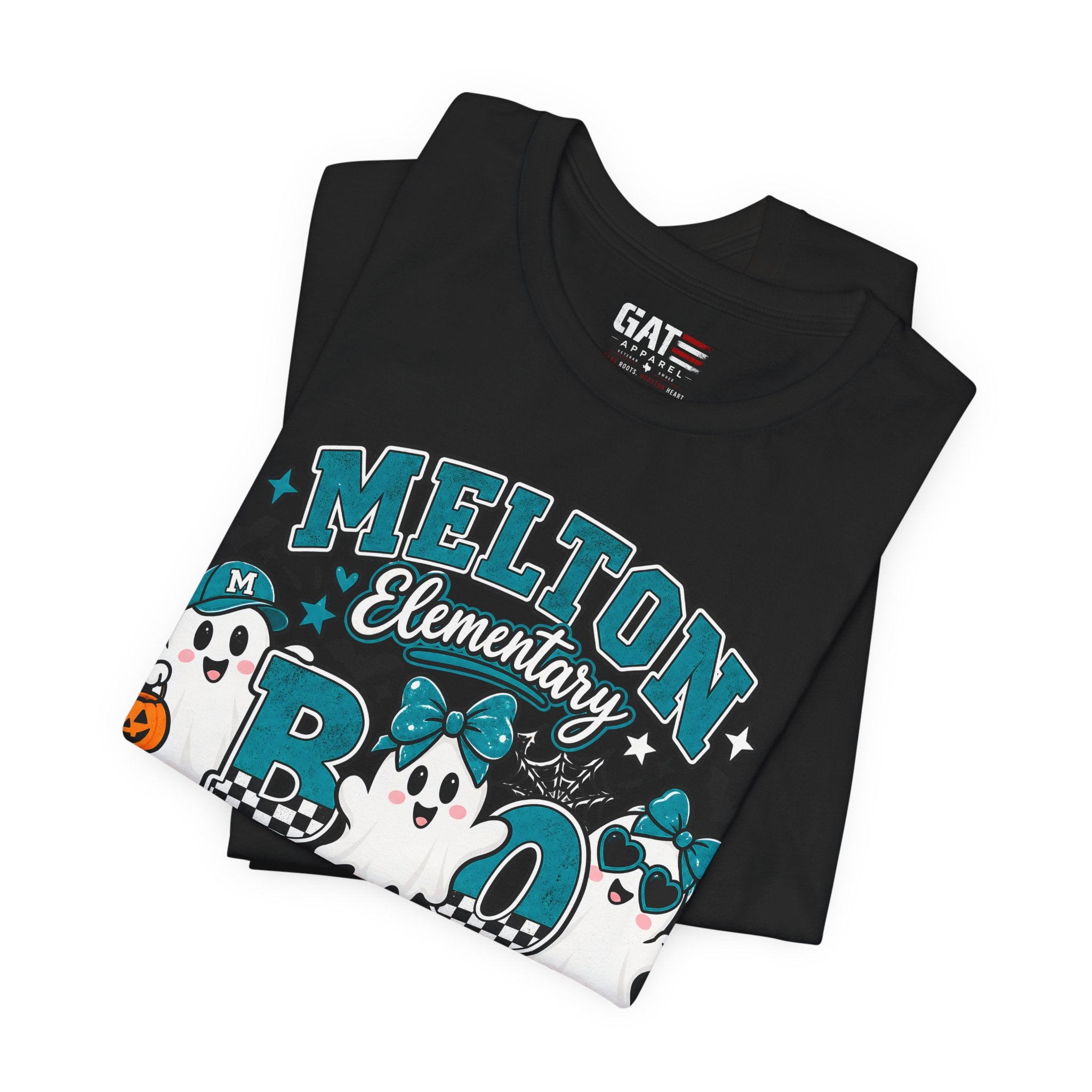 Melton Elementary Boo Crew T-Shirt — Cute Halloween Ghost School Tee