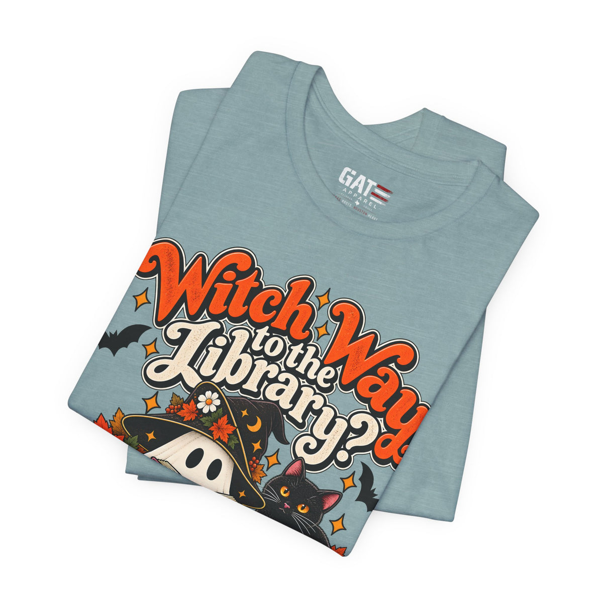 Witch Way to the Library Halloween Shirt | Book Lover Tee