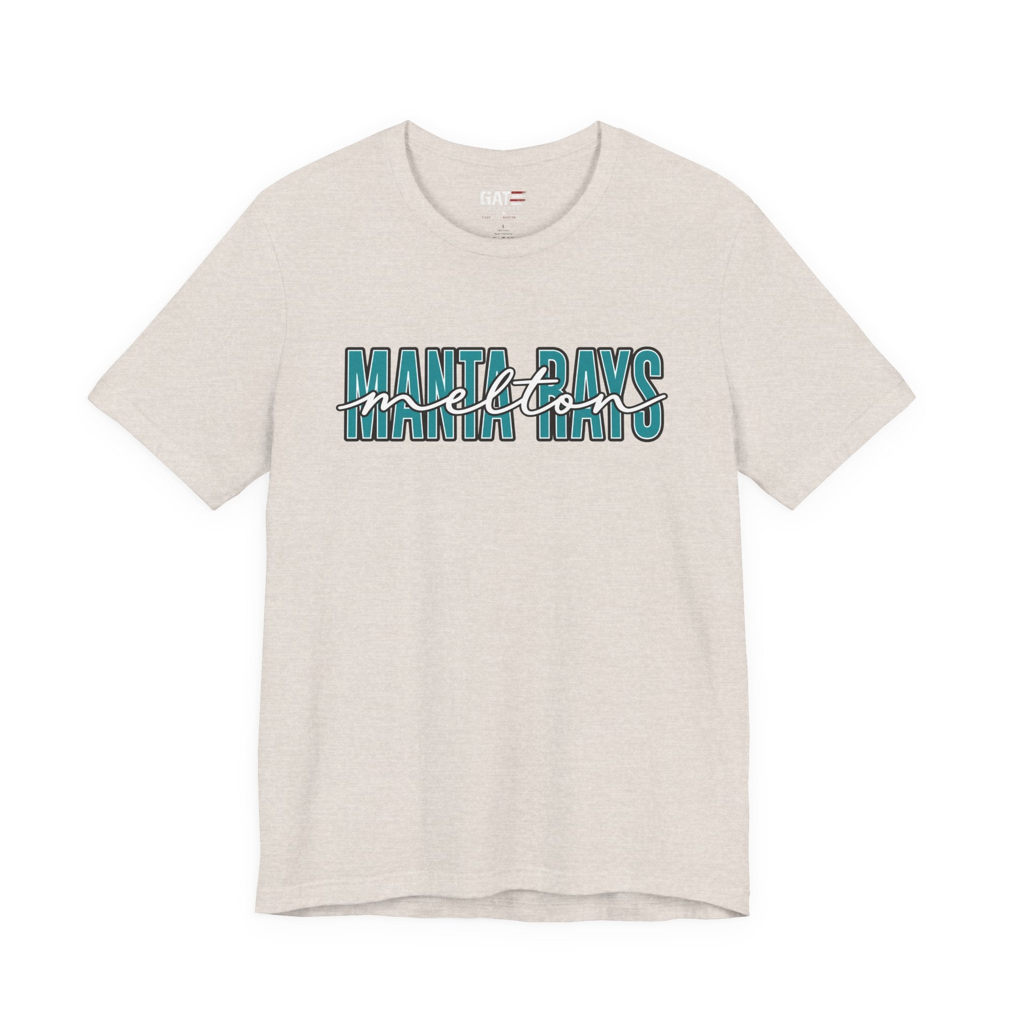 Melton Elementary Script Tee Teal