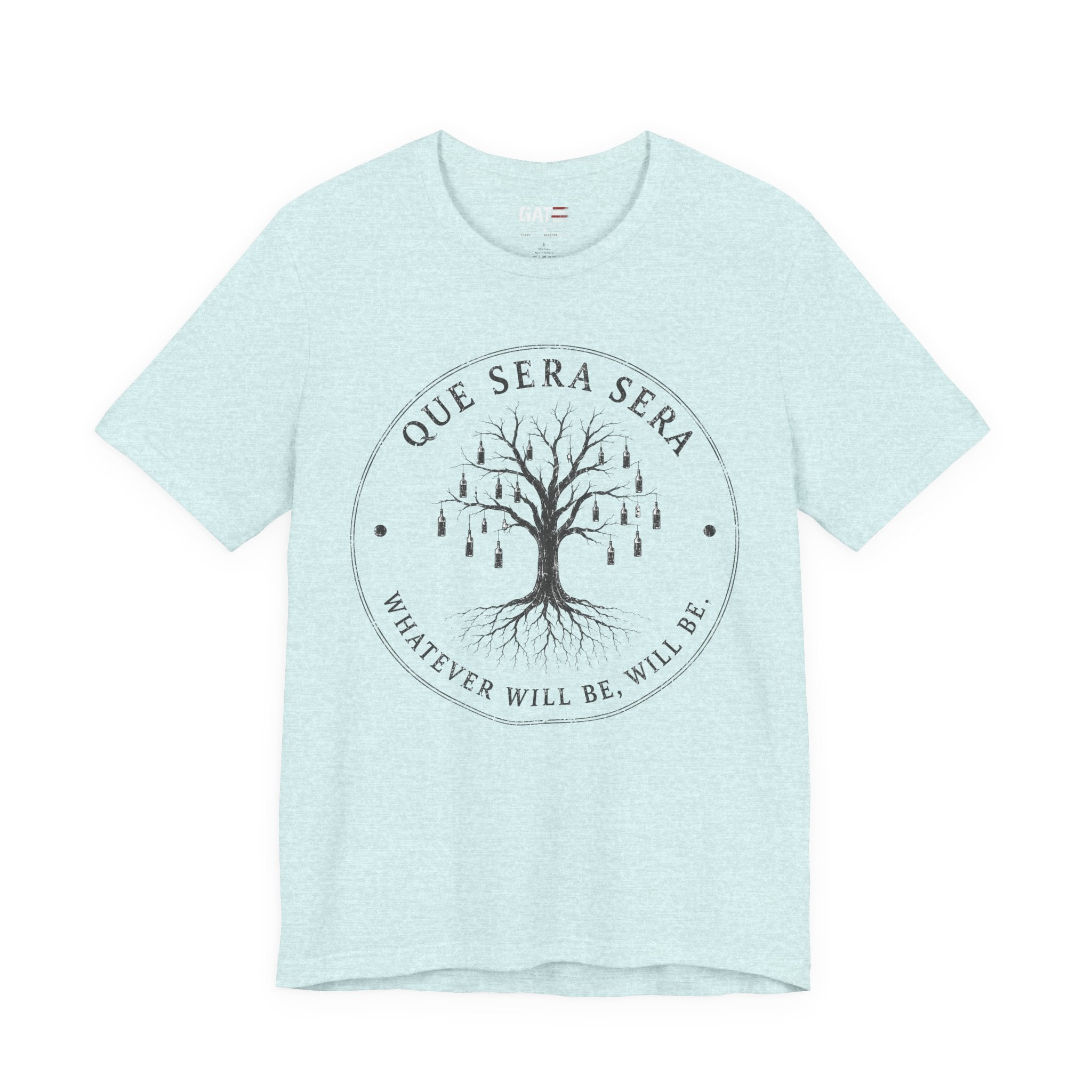 FromVille|Que Sera Sera Tree T-Shirt — "Whatever Will Be, Will Be" Casual Tee
