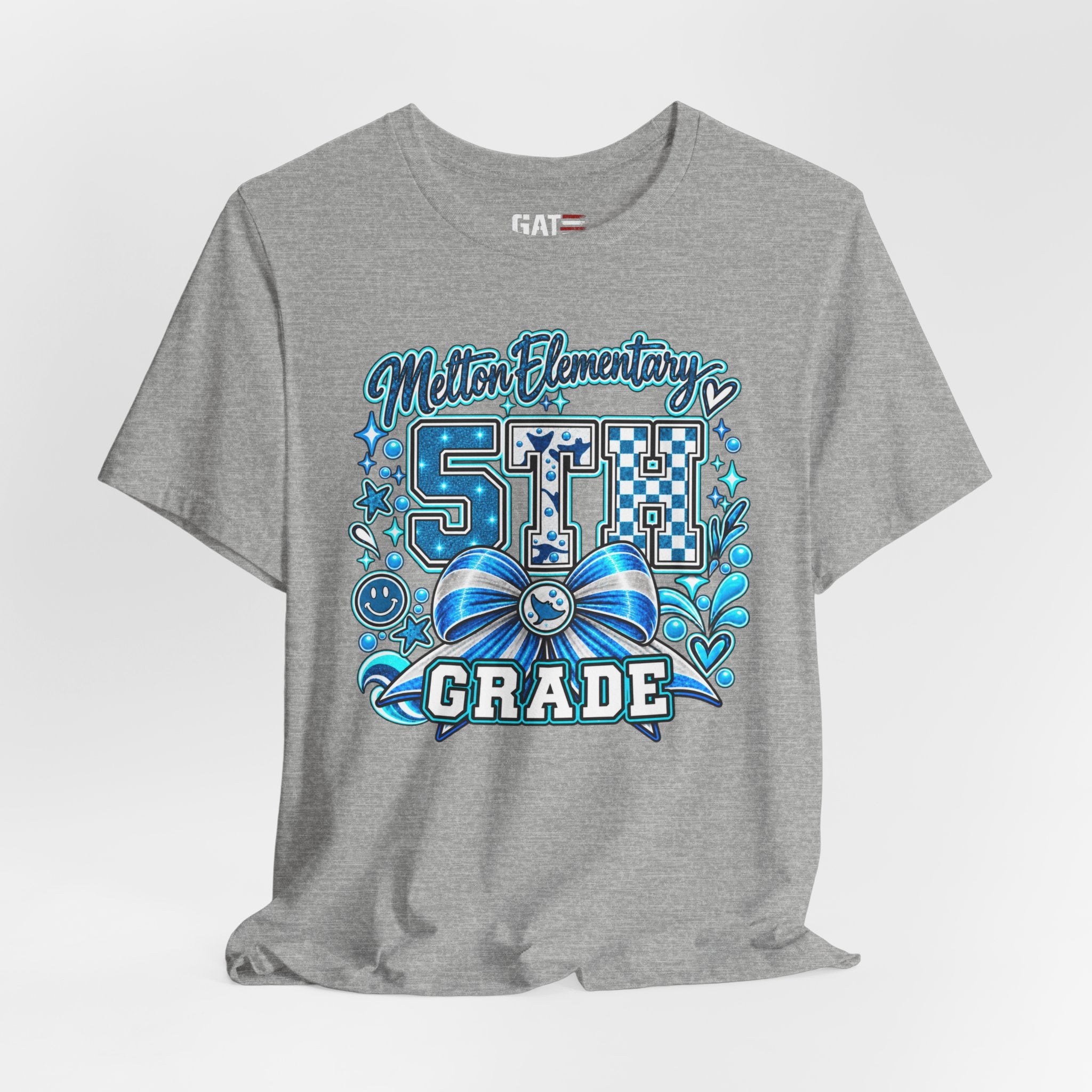 Melton 5th Grade School T‑Shirt — Bow Design
