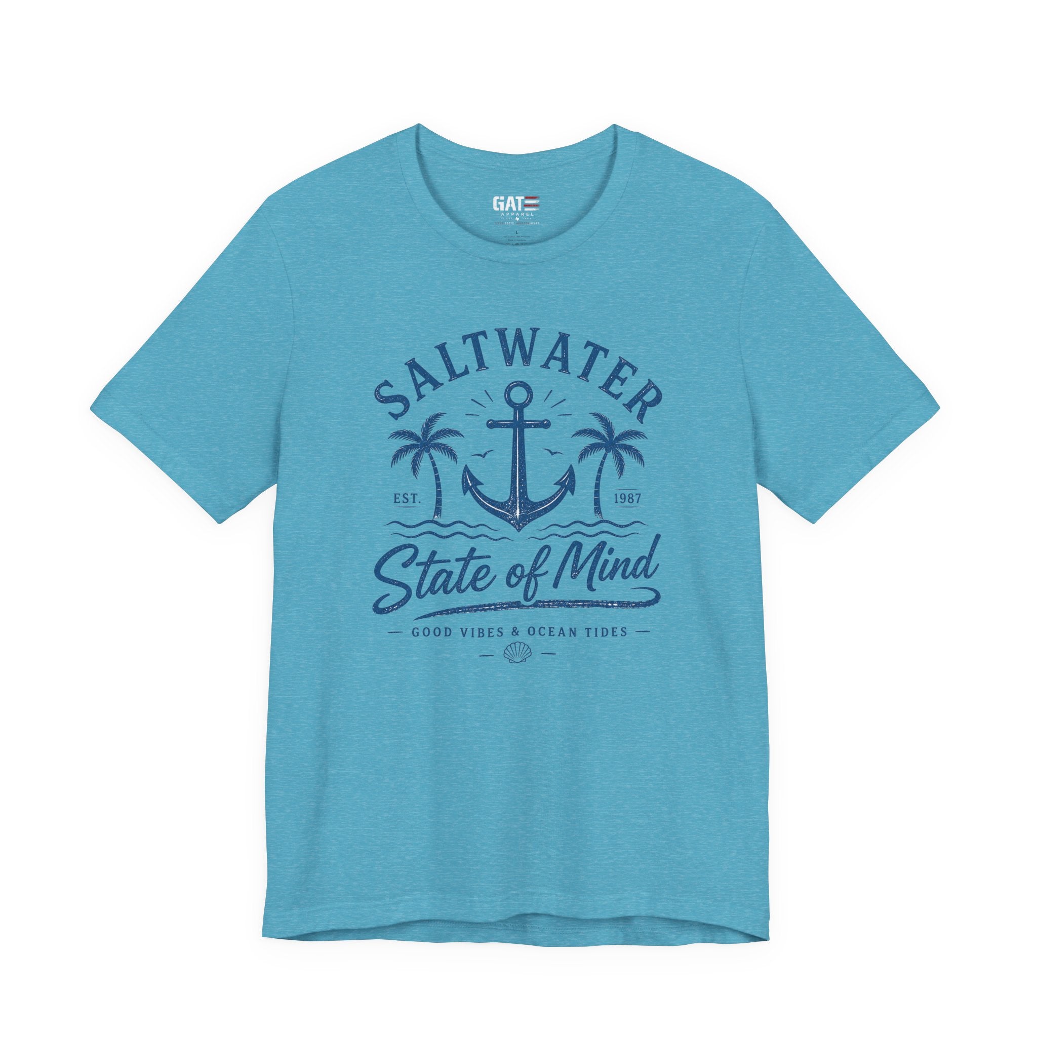 Saltwater State of Mind Tee — Anchor & Palm Beach T‑Shirt