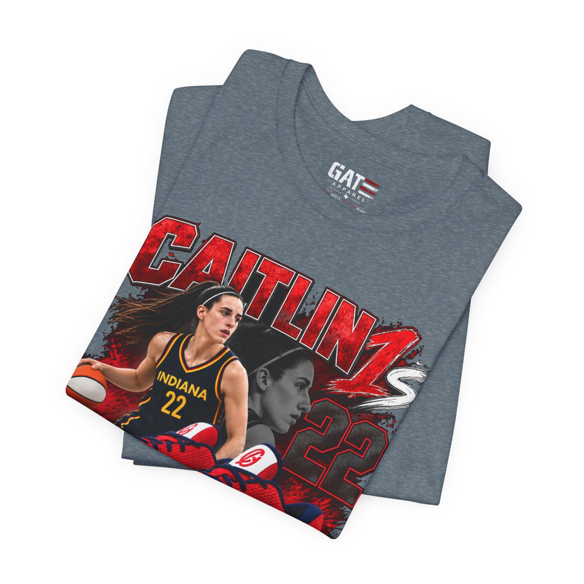 Caitlin Clark Caitlin 1s USA Reds Sneaker Shirt