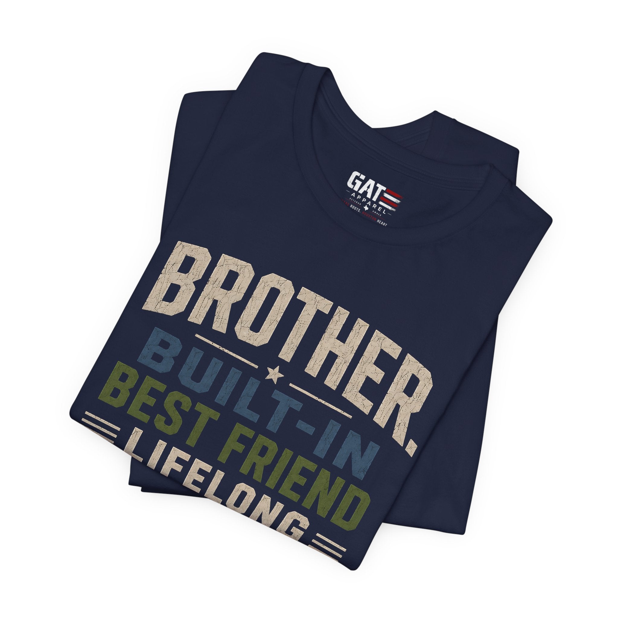 Brother Built In Best Friend Lifelong Partner In Crime Shirt, Funny Brother Gift, Sibling Tee, Brother Birthday Gift Tee