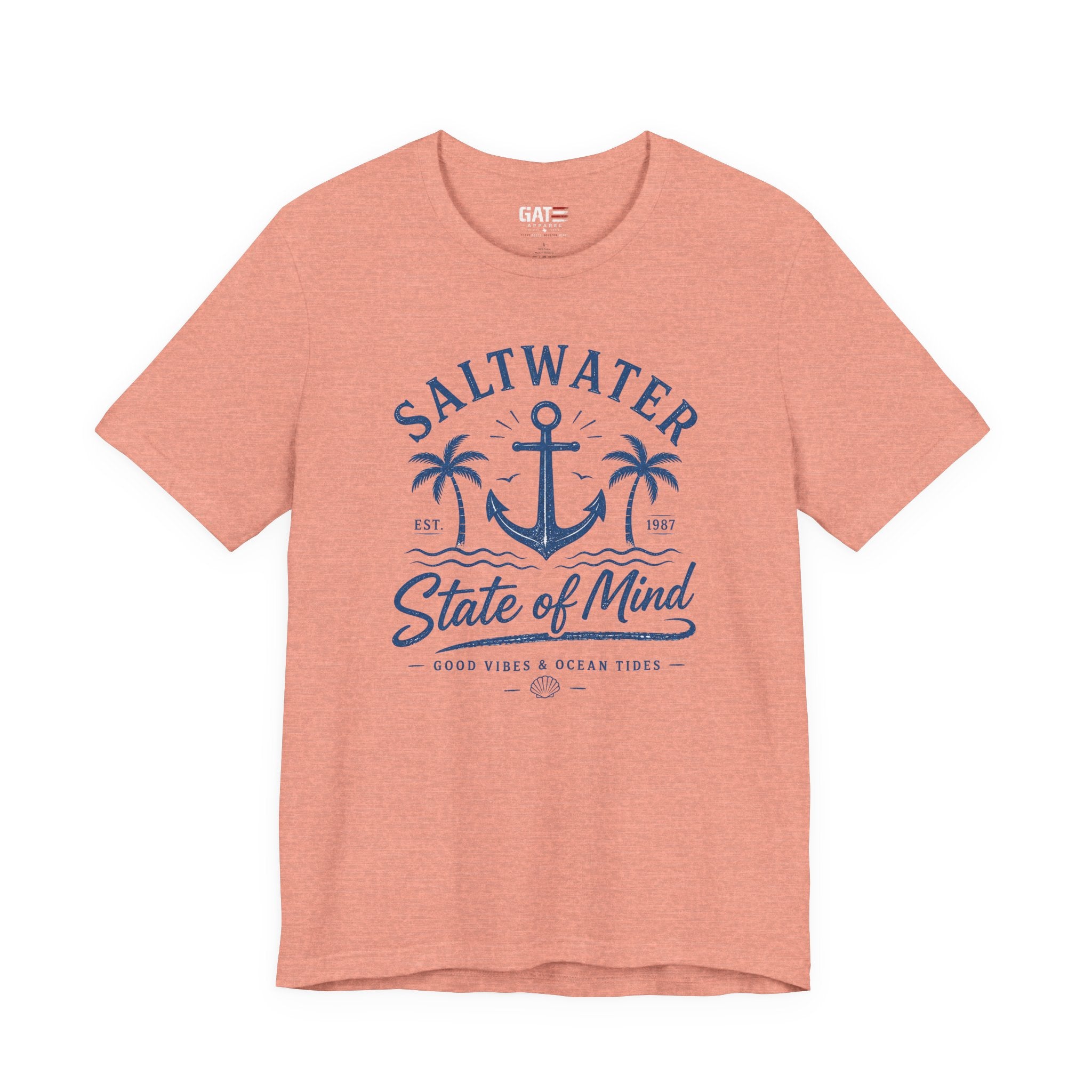 Saltwater State of Mind Tee — Anchor & Palm Beach T‑Shirt