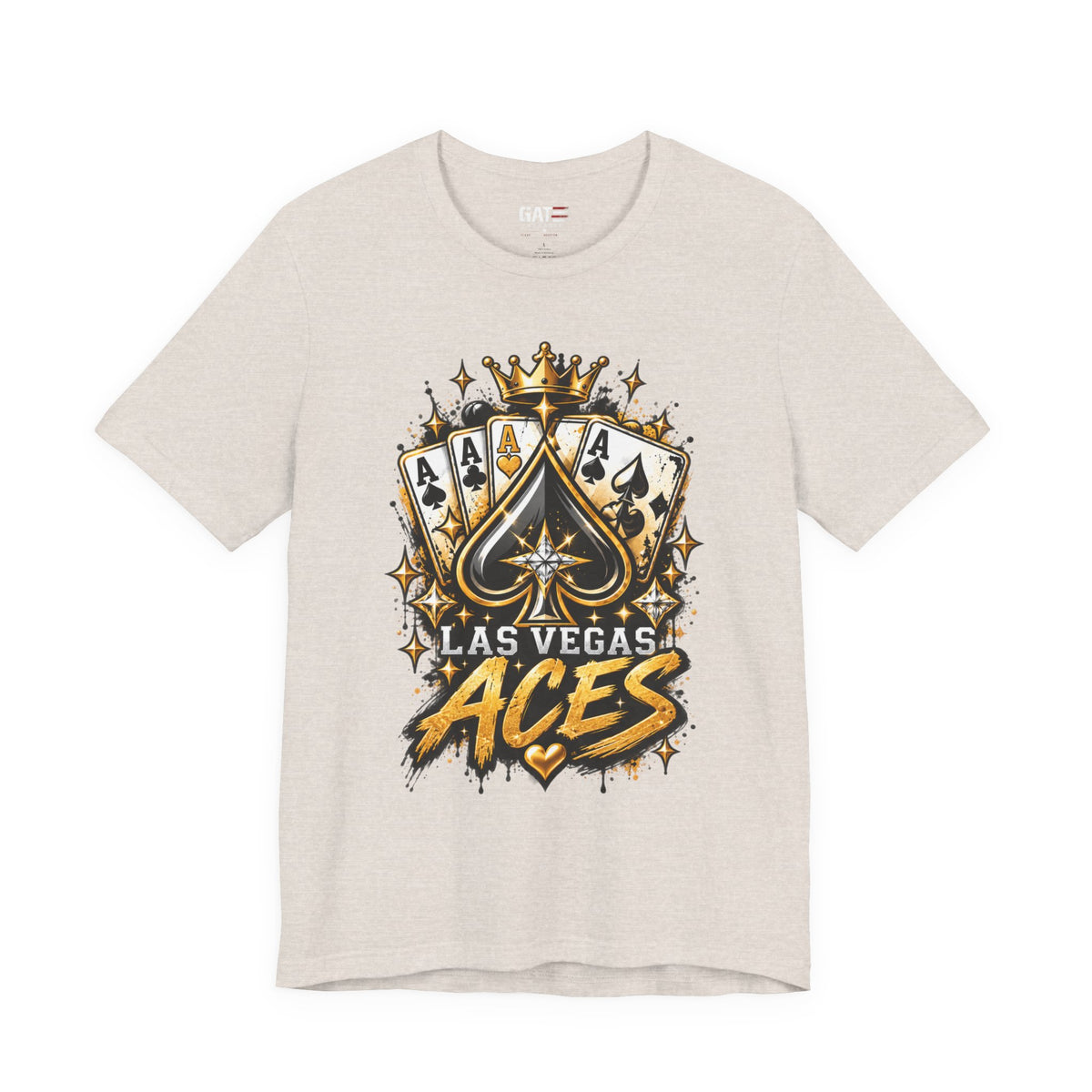 Las Vegas Aces Basketball Shirt – Ace Cards Crown Graphic Tee product mockup 10