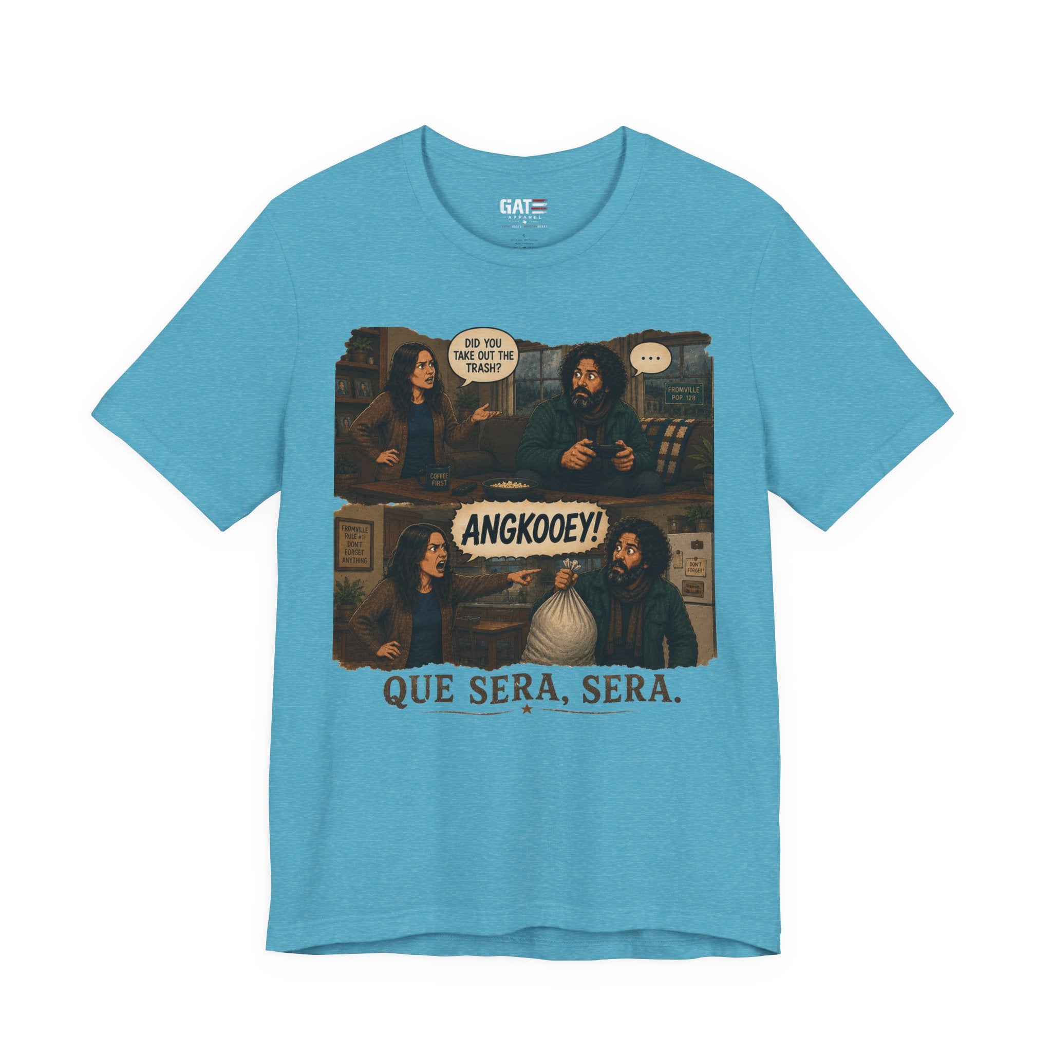 From|FromVille|Angkooey|Funny Horror Comedy Tee| Forgot The Trash