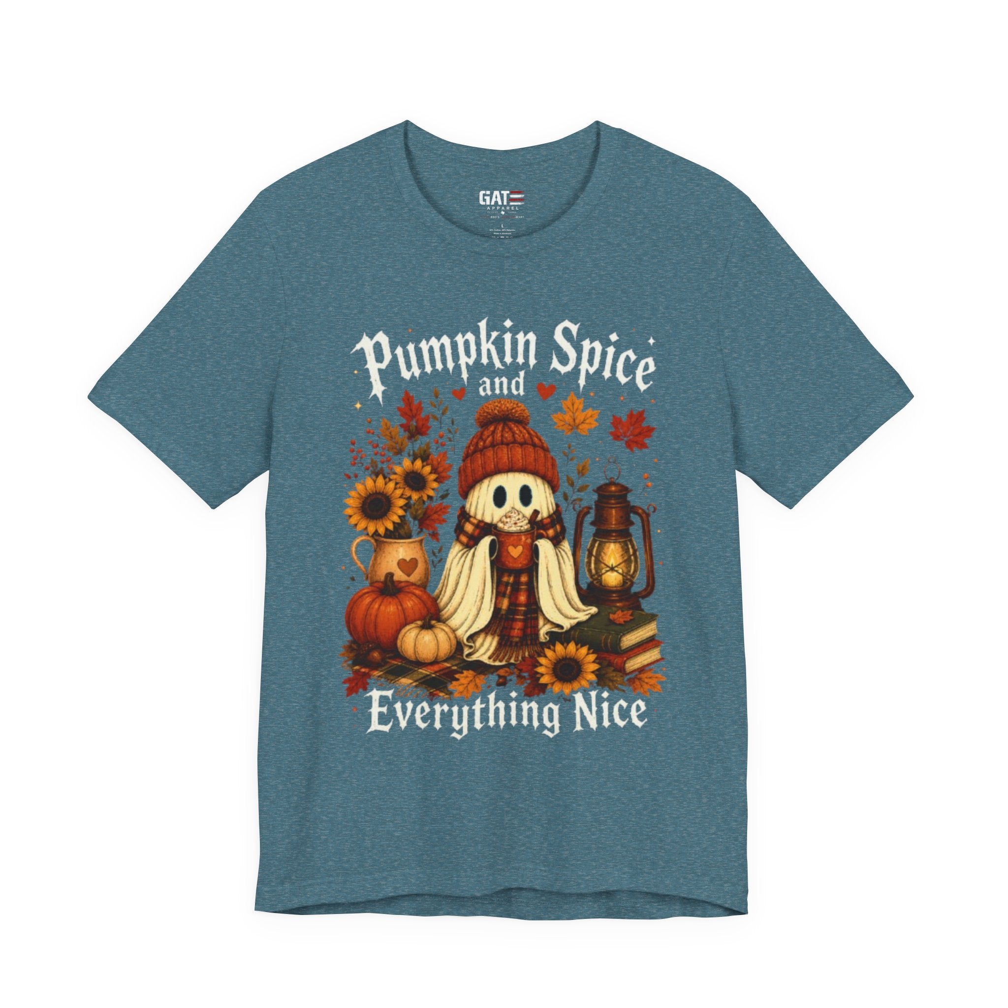 Pumpkin Spice Everything Nice Tee — Fall Scarecrow & Pumpkins Autumn Graphic Shirt