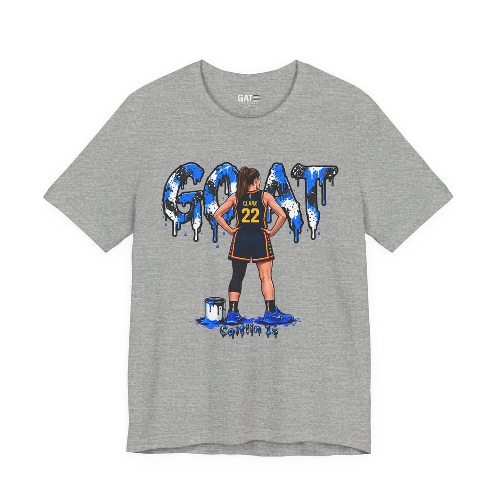 Caitlin Clark Caitlin 1s GOAT Blue Paint Sneaker Shirt