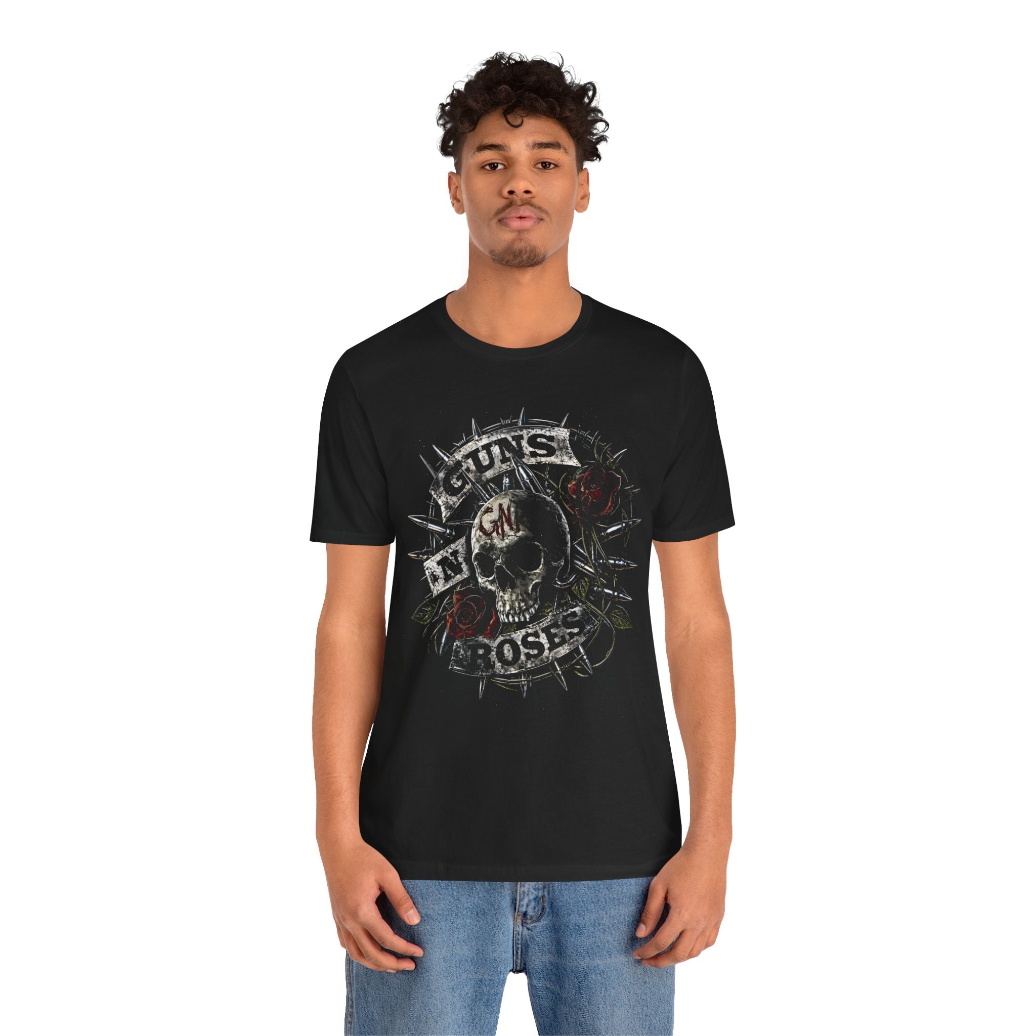 Guns and Roses Skull & Roses Band Tee