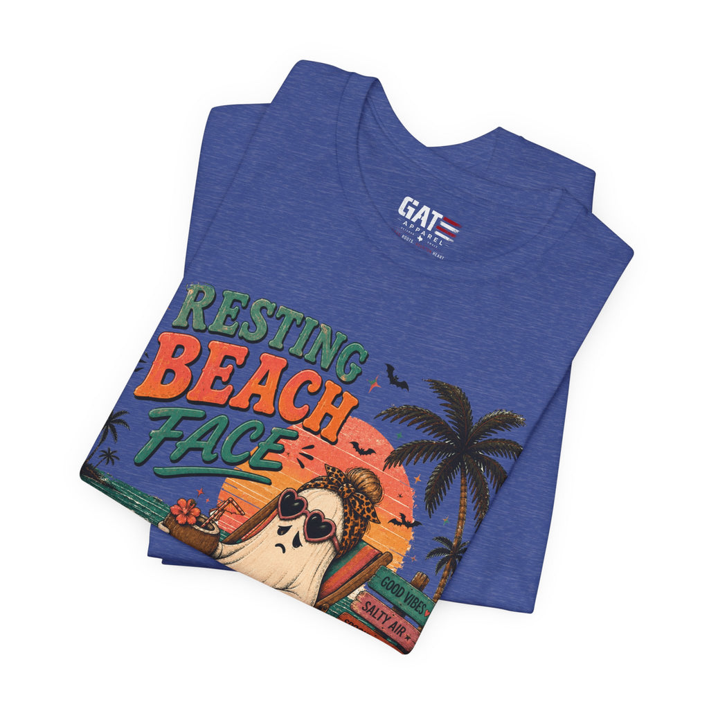 Summerween Shirt, Spooky Beach Shirt, Ghost Beach Tee, Halloween Beach Shirt, Coastal Halloween Tee, Tropical Ghost Shirt
