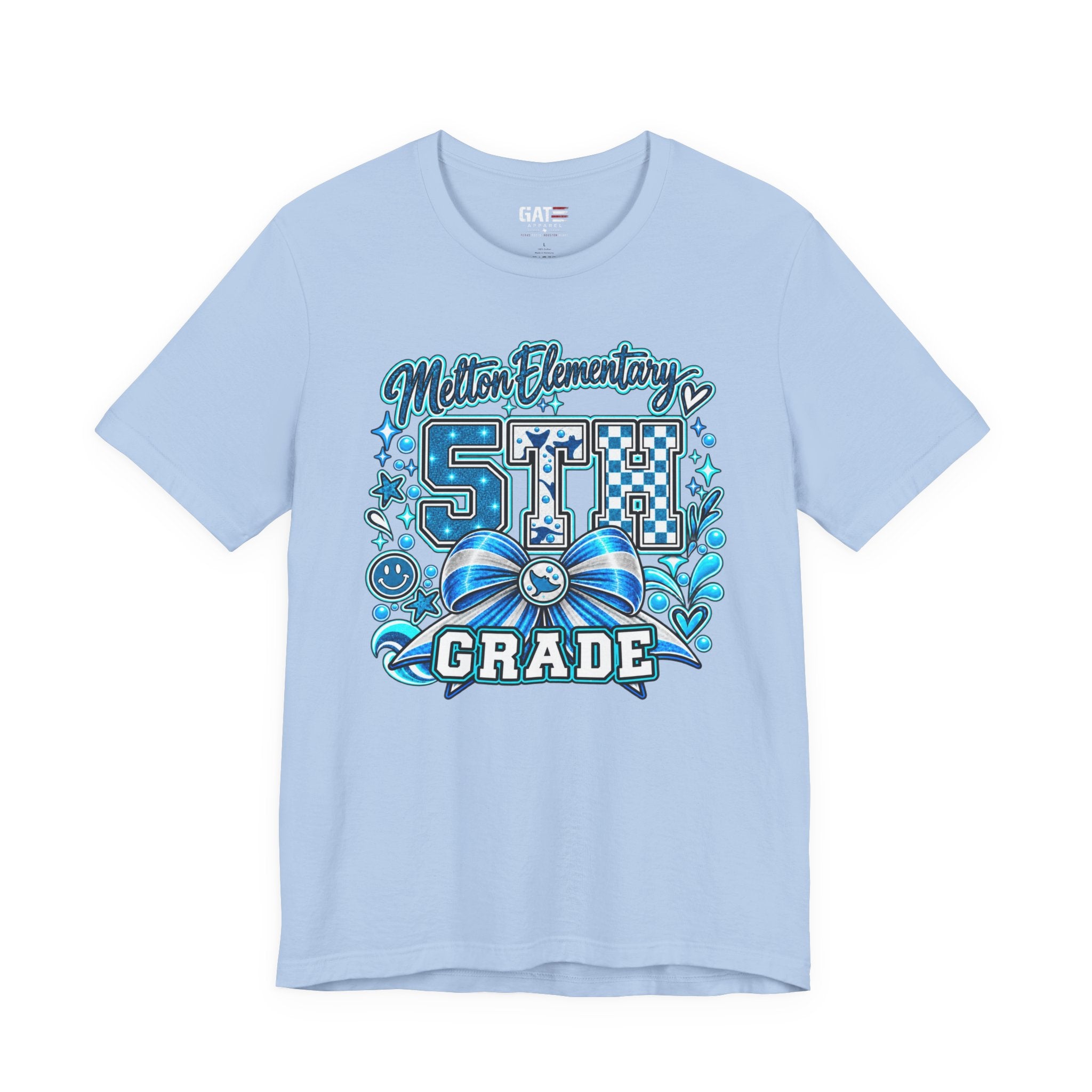 Melton 5th Grade School T‑Shirt — Bow Design