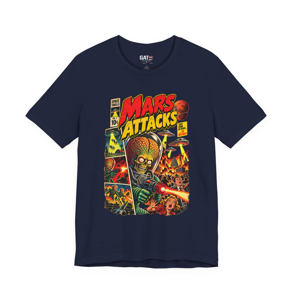 Mars Attacks Shirt | Retro Sci-Fi Comic Movie Tee