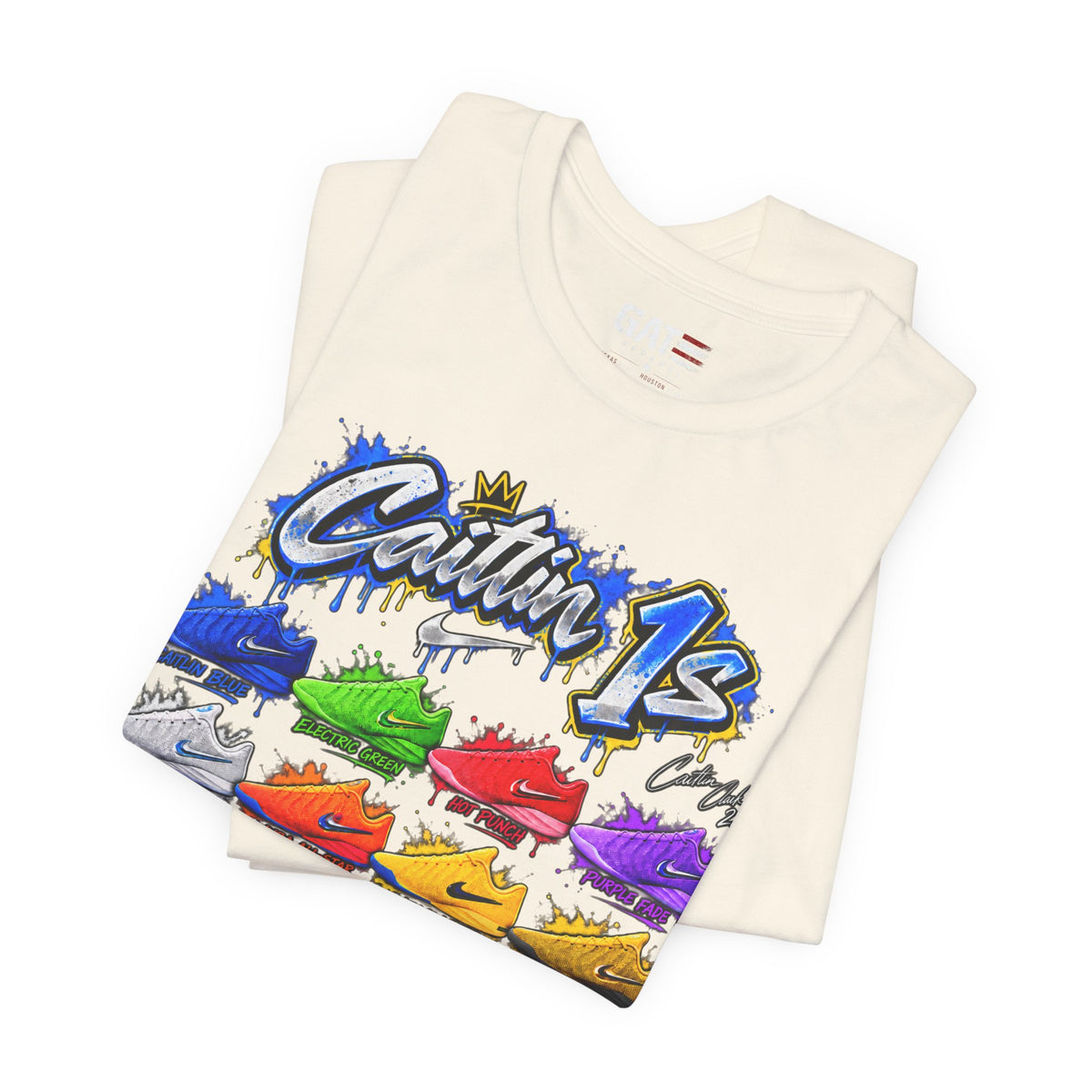 Caitlin Clark Caitlin 1s Sneaker Shirt | Indiana Fever Tee