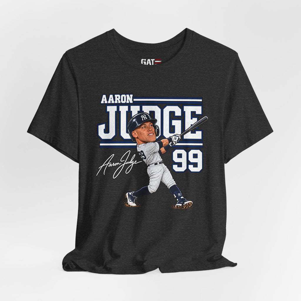 Aaron Judge Big Head Baseball Graphic Shirt – New York #99 Fan Tee