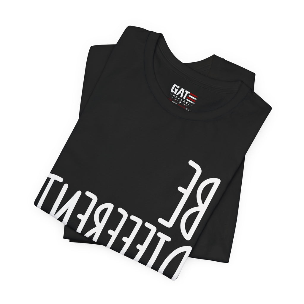 Be Different Upside Down Lettering Graphic T-Shirt - product image 16