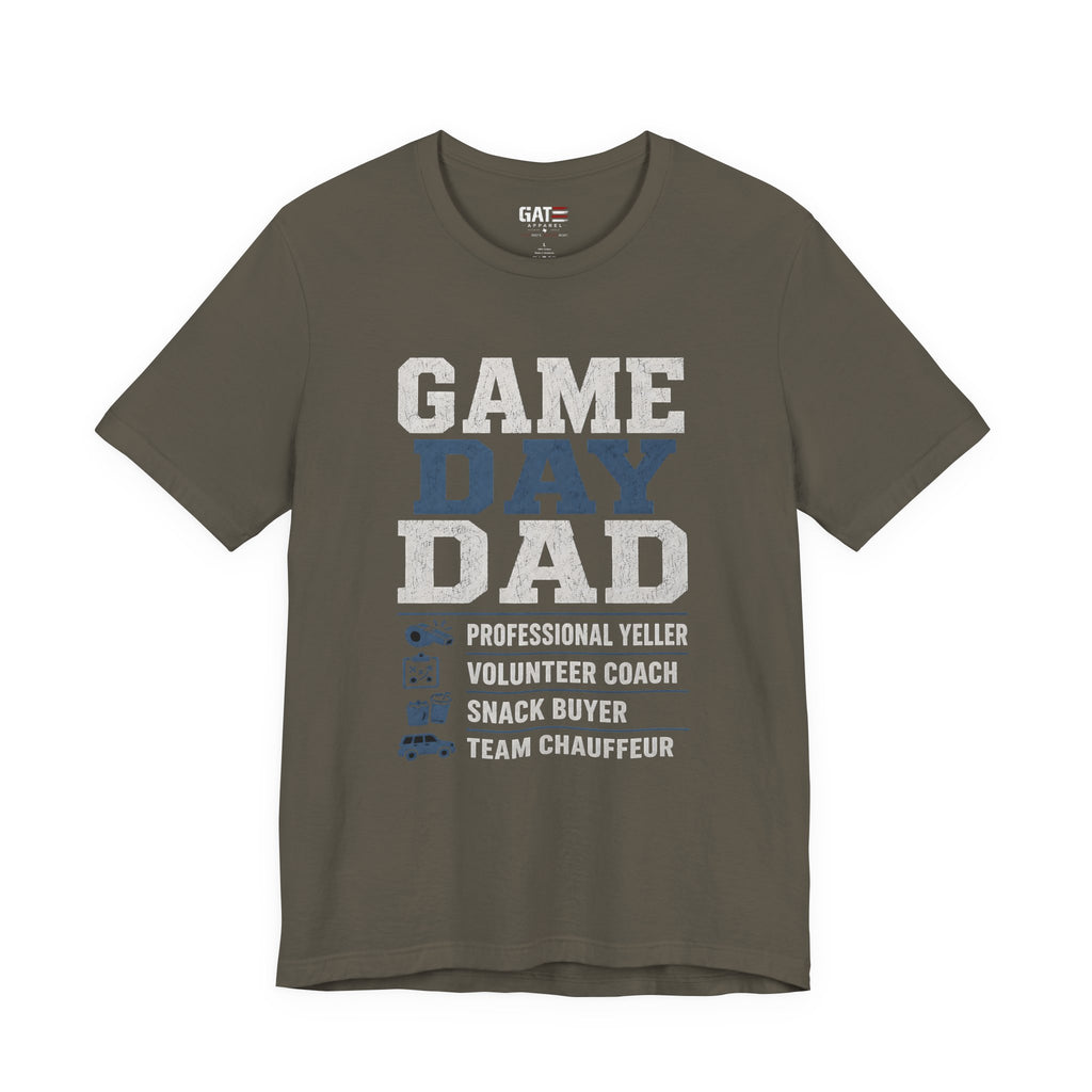 Game Day Dad Shirt, Father's Day Gift for Dad, Football Dad Tee, Baseball Dad Shirt, Team Chauffeur Coach Dad Tee