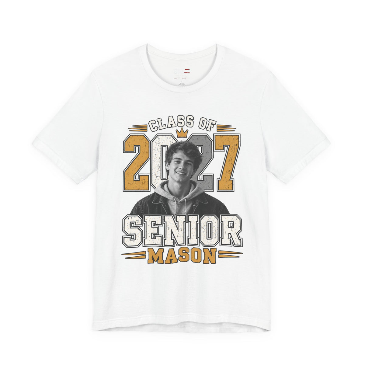 Personalized Senior 2027 Custom Photo Shirt | Graduation Tee