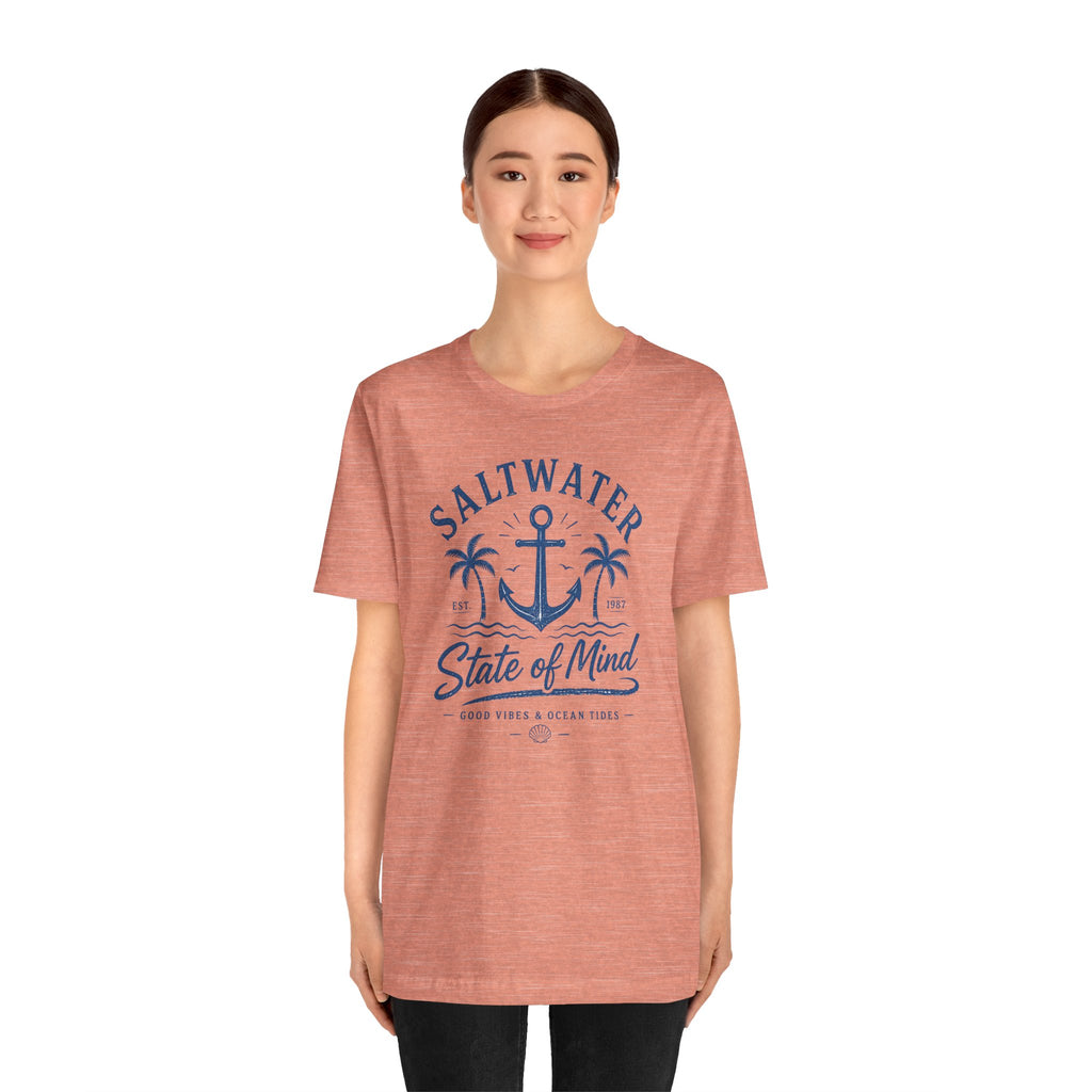 Saltwater State of Mind Tee — Anchor & Palm Beach T‑Shirt
