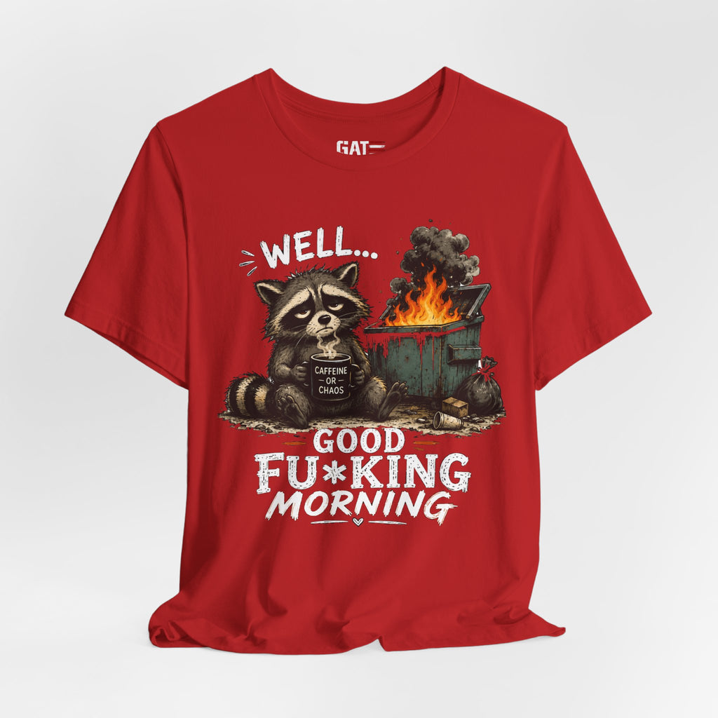 Funny Raccoon Shirt, Coffee Lover Shirt, Trash Panda Tee, Funny Animal Shirt, Sarcastic Shirt, Coffee Addict Gift, Unisex Graphic Tee