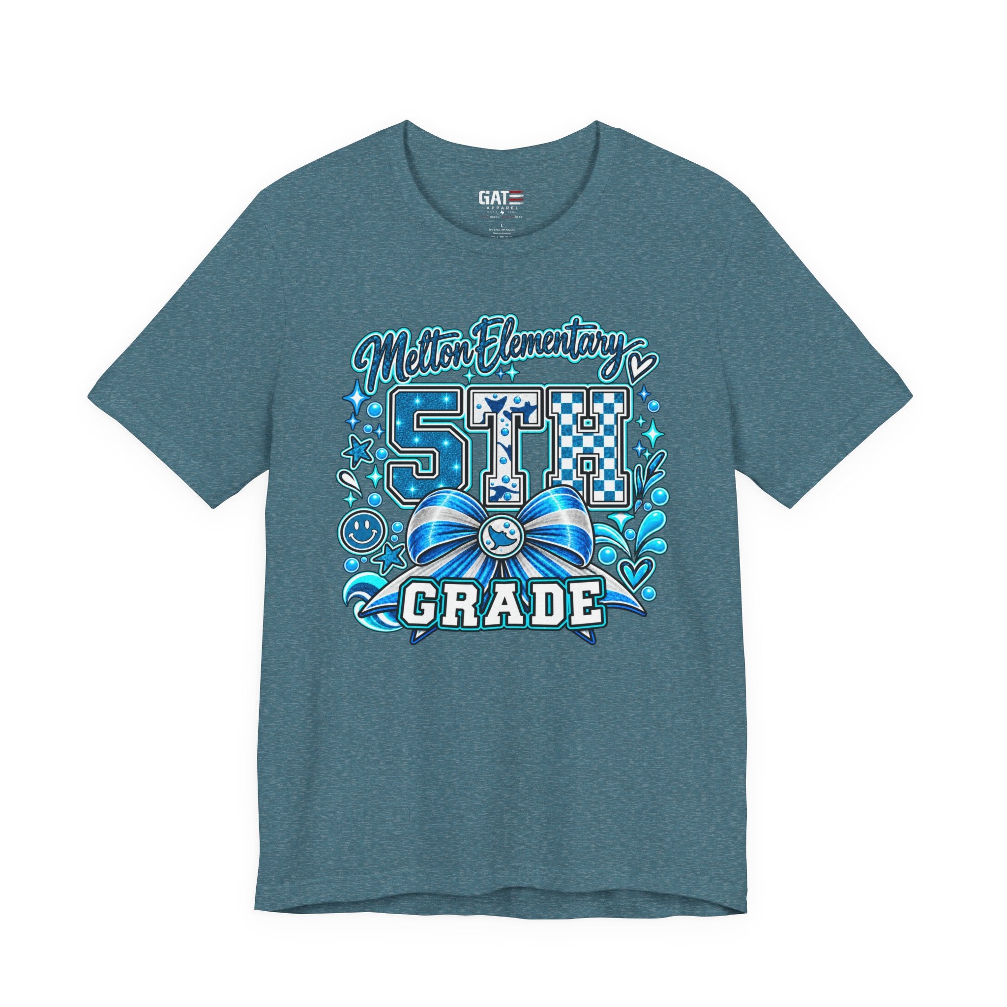 Custom School Shirt Personalized Coquette Bow School Spirit Teacher Student Tee