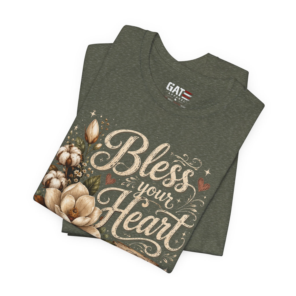 Funny Southern Shirt, Bless Your Heart Tee, Southern Humor Graphic Tee, Magnolia Floral Shirt, Country Girl Gift, Farmhouse Style Tee