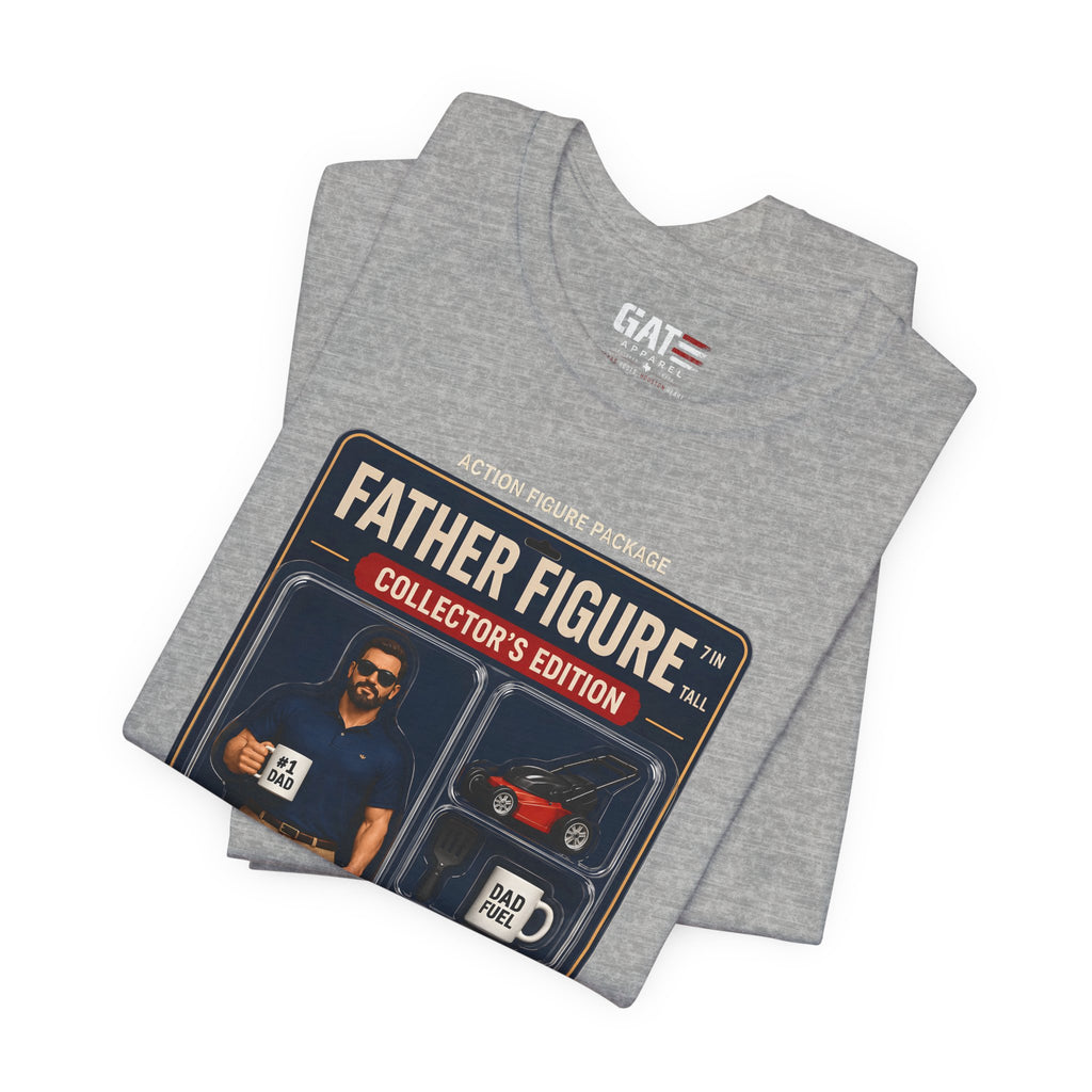 Father Figure Action Figure Shirt | Funny Dad Bod Tee | Collector's Edition Dad Shirt | Father's Day Gift for Dad | Dad Jokes Included