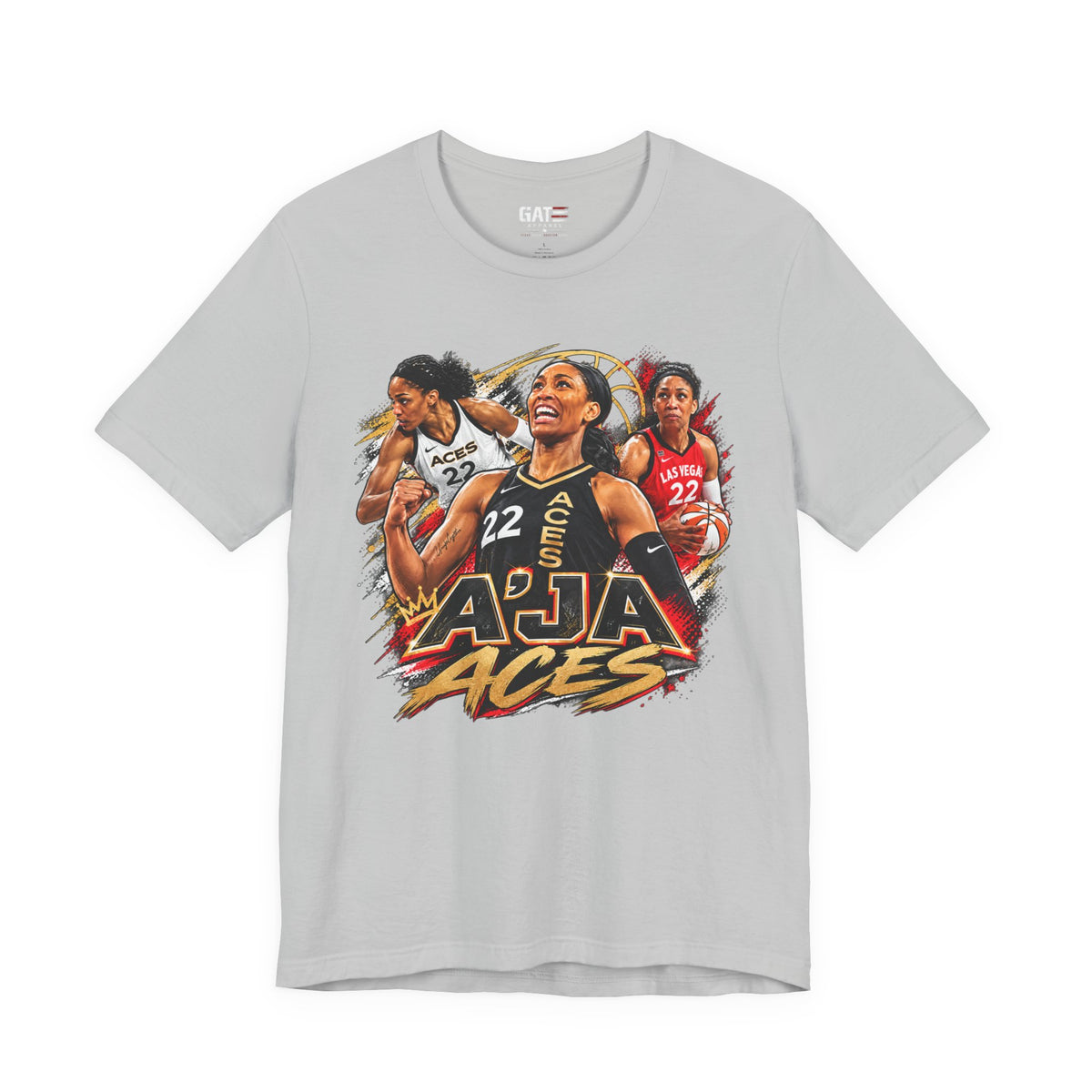 A'ja Wilson Las Vegas Aces Shirt – WNBA Basketball Graphic Tee product mockup 3