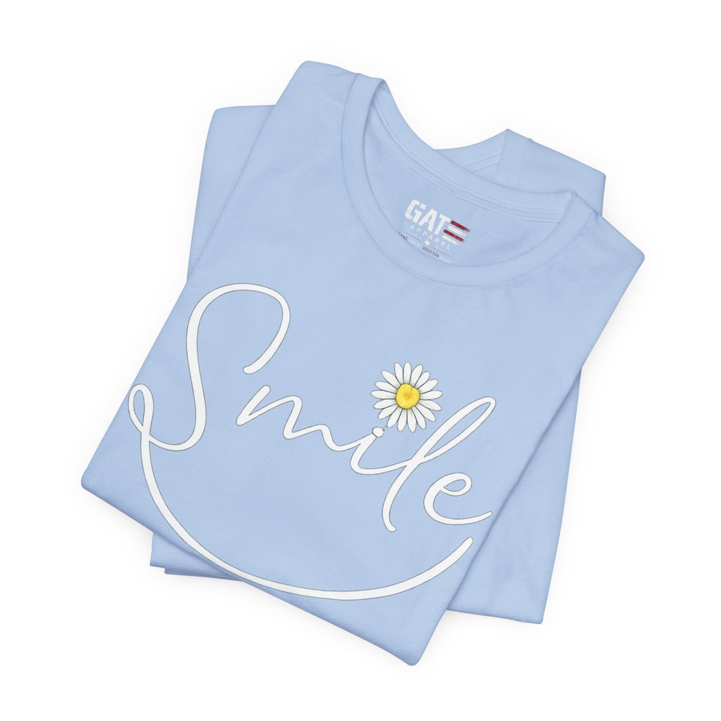 Smile Daisy Tee — Women's Floral Graphic T-Shirt