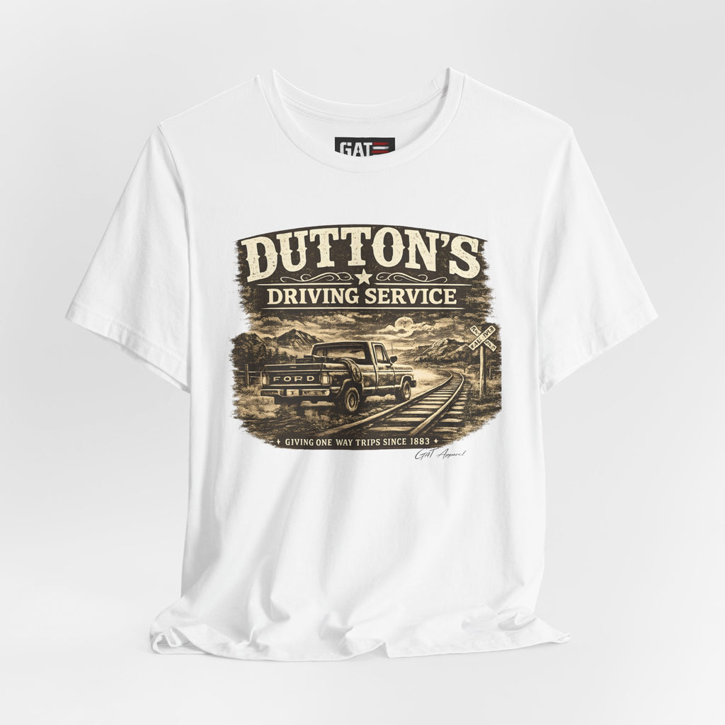 Dutton's Driving Service Shirt | Yellowstone Inspired VintageTee | Cowboy Ranch Graphic T-Shirt | Country Truck Shirt | Bella Canvas