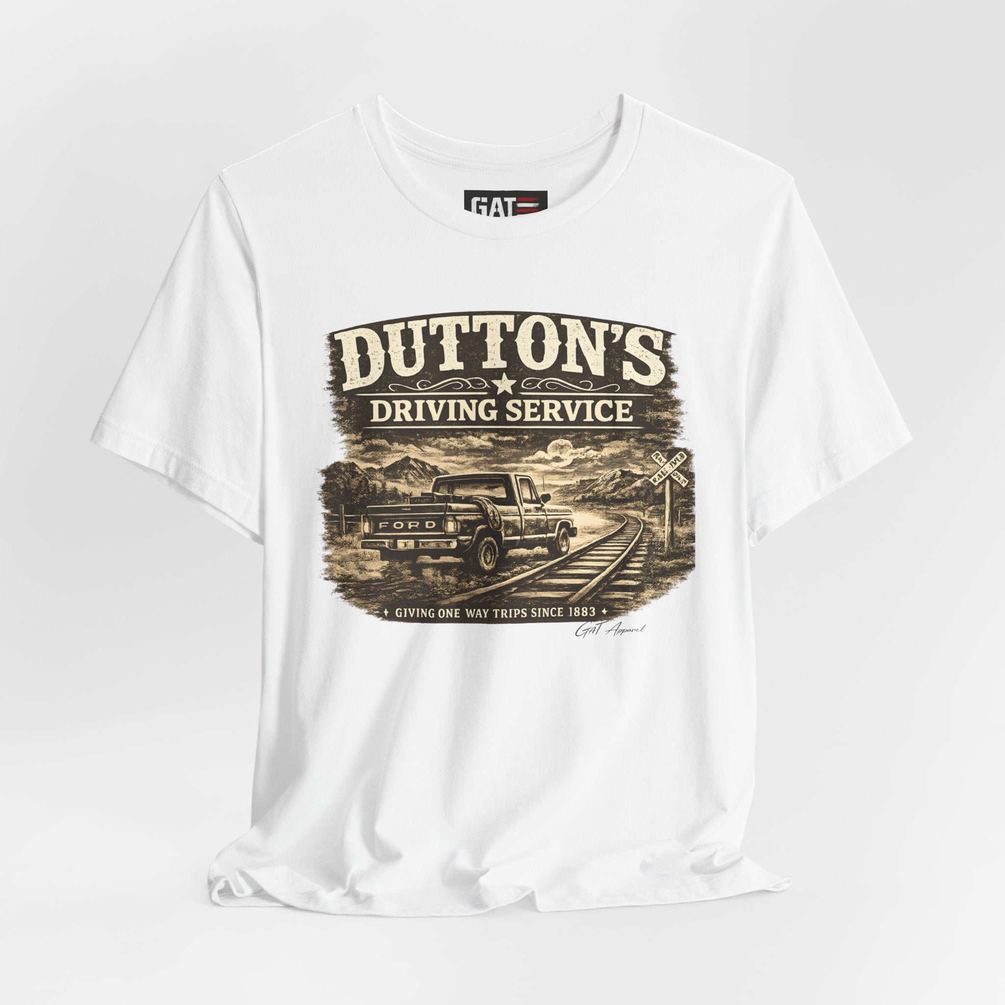 Dutton's Driving Service Shirt | Yellowstone Inspired VintageTee | Cowboy Ranch Graphic T-Shirt | Country Truck Shirt | Bella Canvas