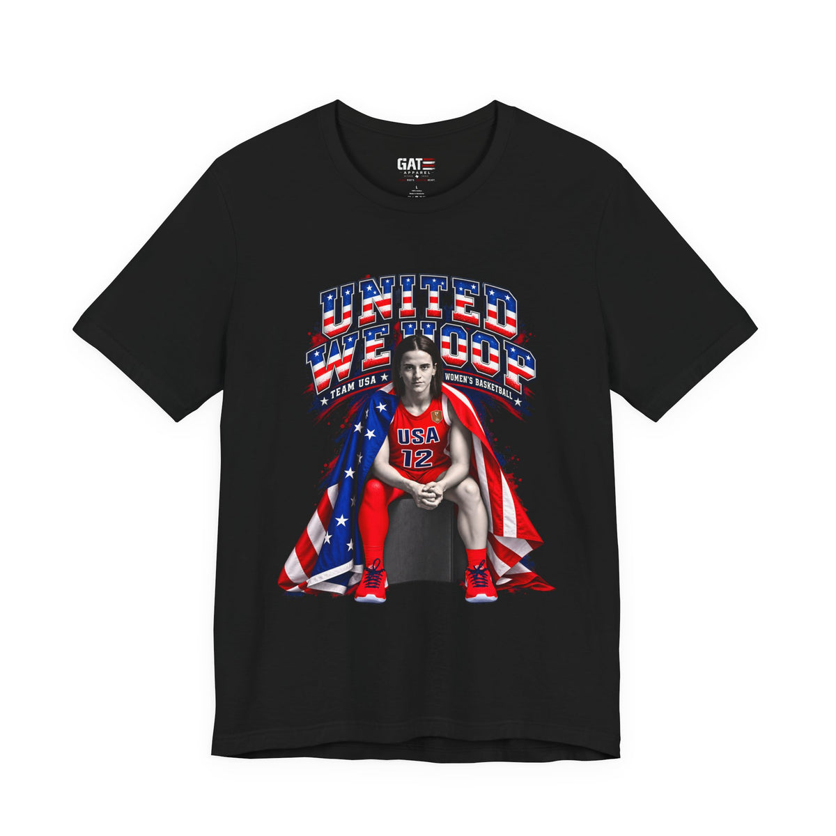 Caitlin Clark Team USA Shirt | WNBA Tee Style 2