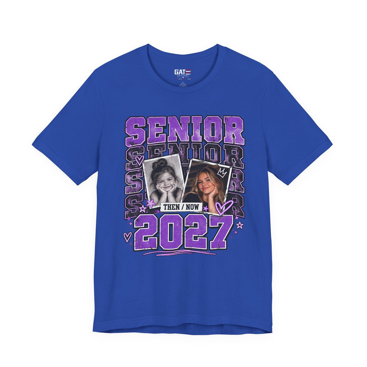 Senior 2027 Then & Now Yearbook Photo Shirt