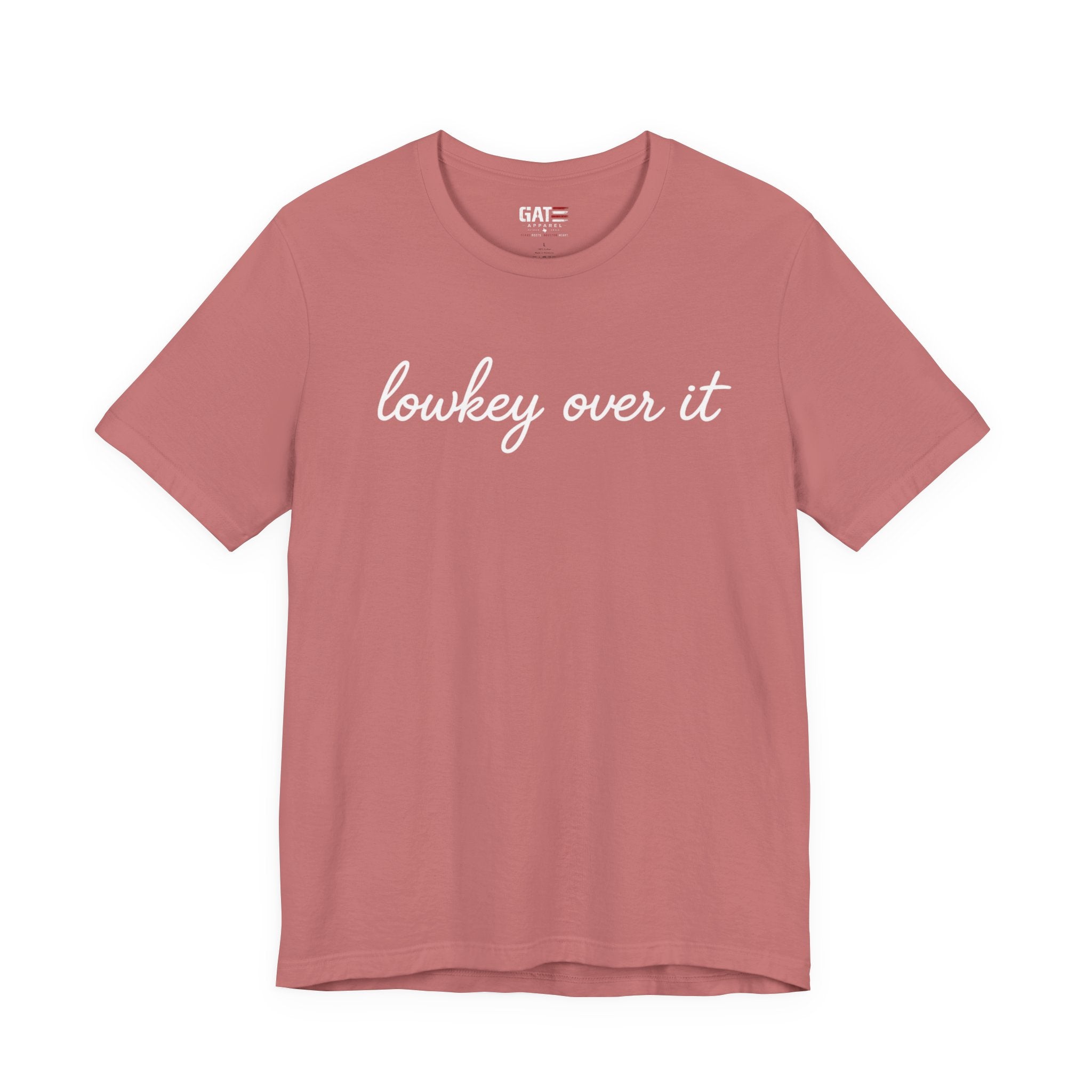Lowkey Over It Shirt, Funny Gen Z Shirt, Introvert Tee, Trendy Aesthetic Shirt, Sarcastic Graphic Tee Gift