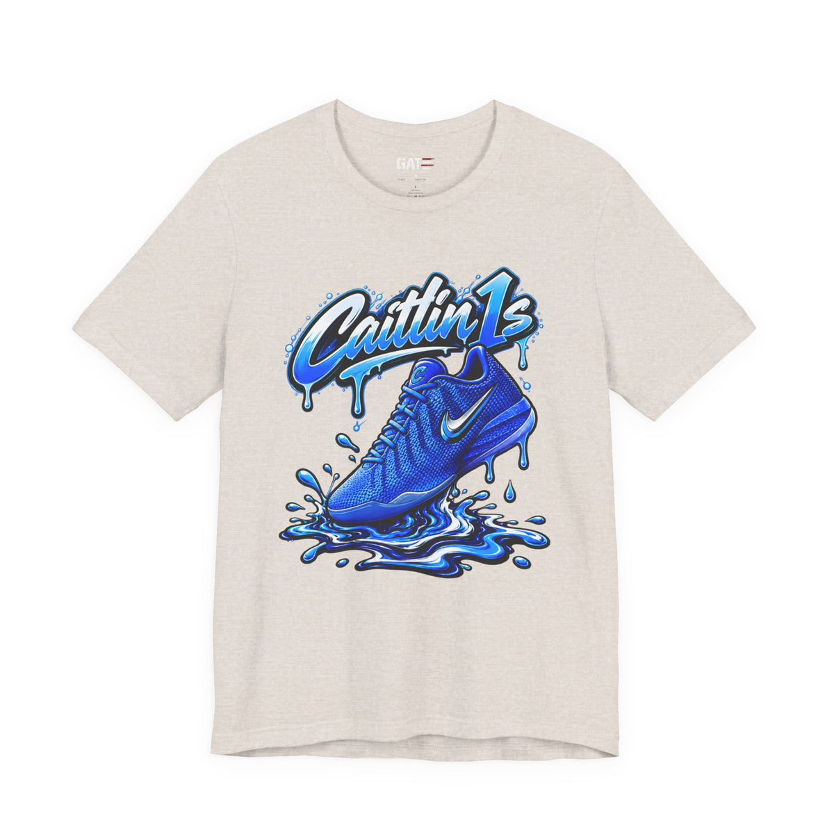 Caitlin Clark Caitlin 1s Racer Blue Drip Sneaker Shirt