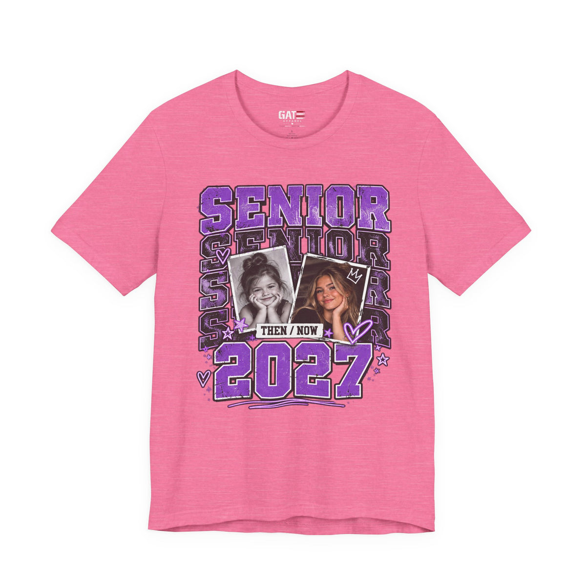 Senior 2027 Then & Now Yearbook Photo Shirt