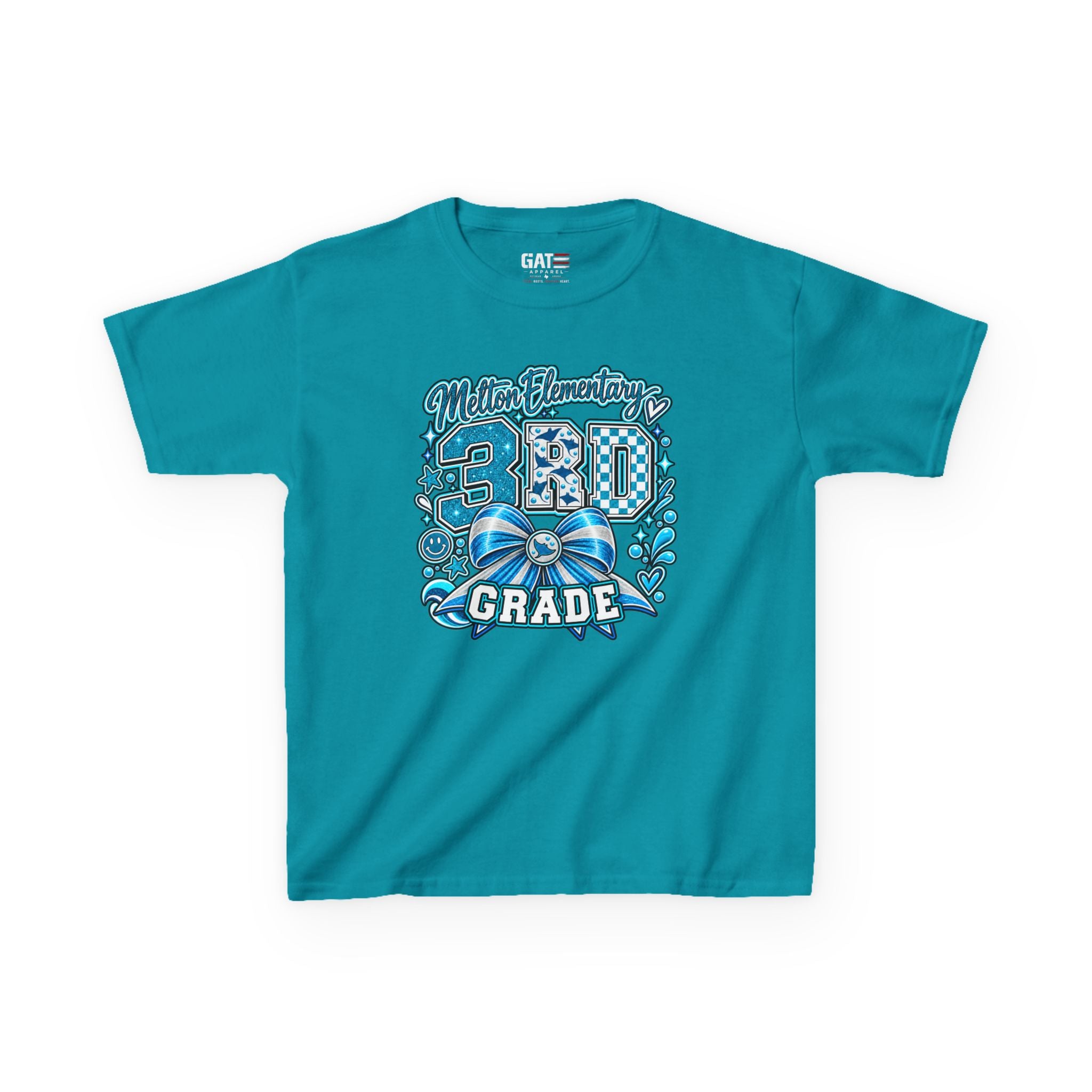 Melton 3rd Grade Kids T‑Shirt — Ribbon Design
