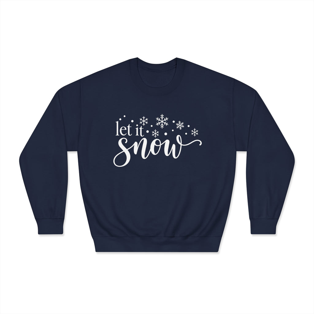 Let It Snow Crewneck Sweatshirt - product mockup view 5