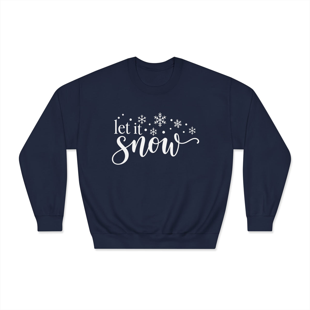 Let It Snow Crewneck Sweatshirt - product mockup view 5