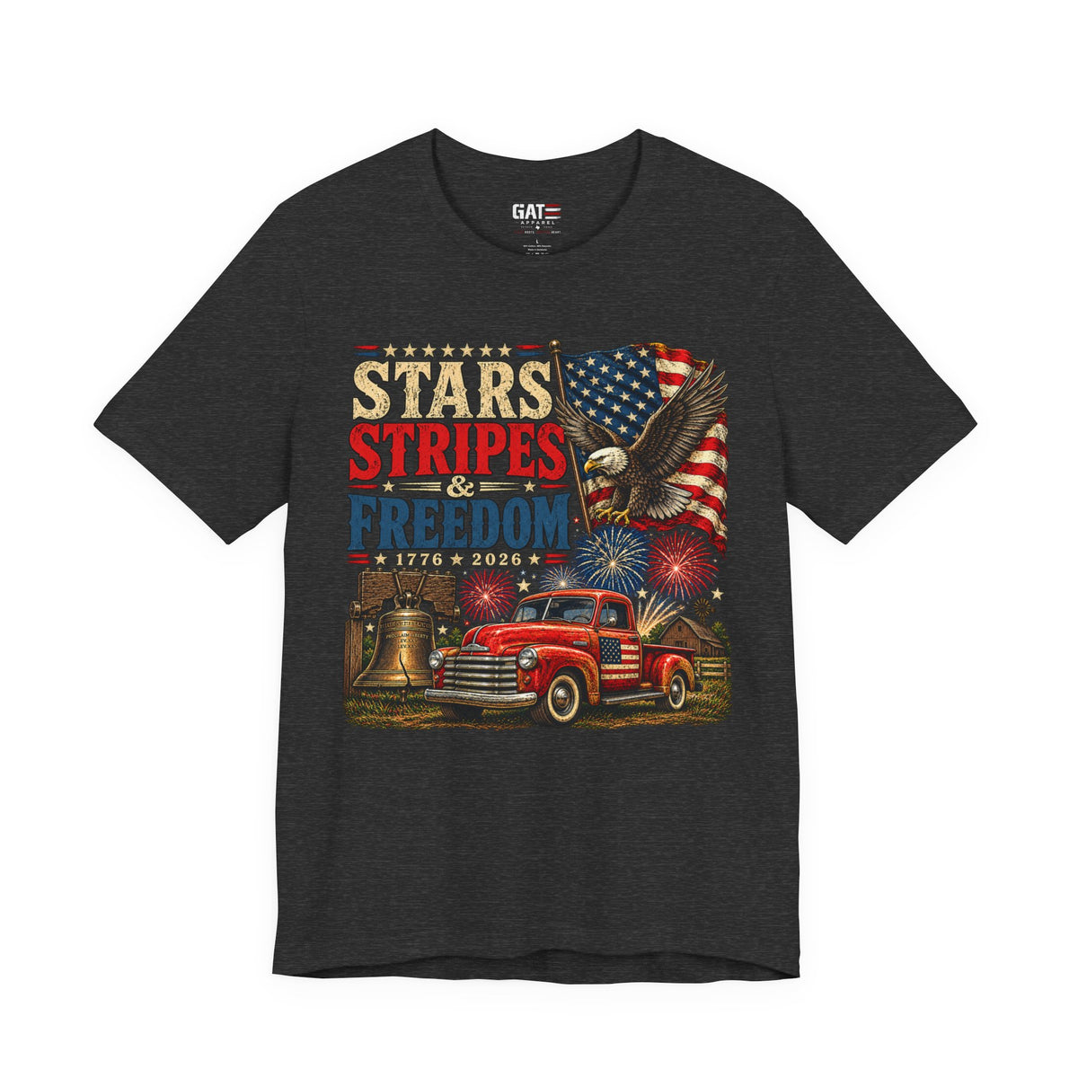 Stars Stripes & Freedom Shirt | Patriotic American Tee