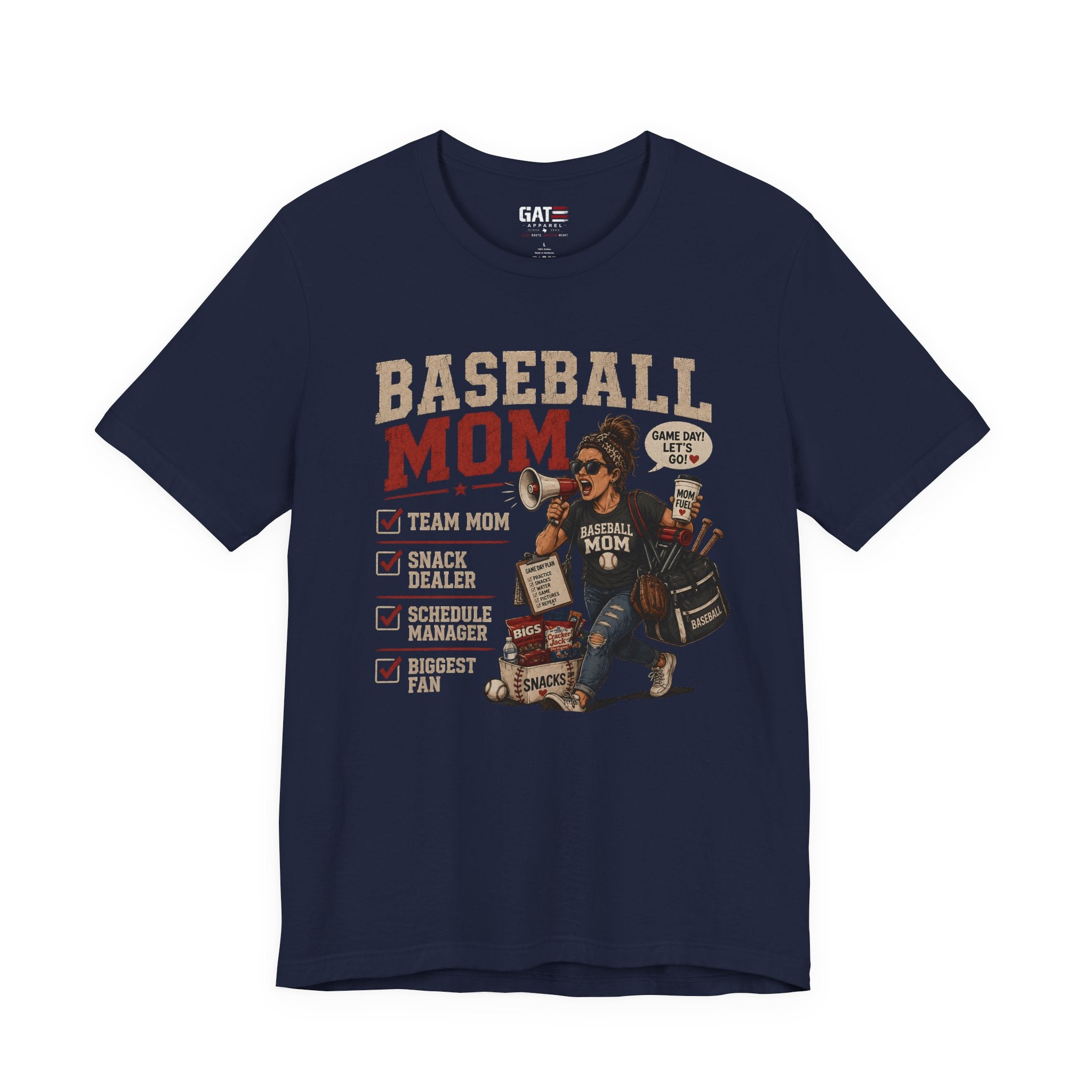 Baseball Mom Shirt, Baseball Mom Gift, Team Mom Shirt, Sports Mom Tee, Game Day Mom Shirt, Baseball Mama Shirt, Snack Dealer, Biggest Fan