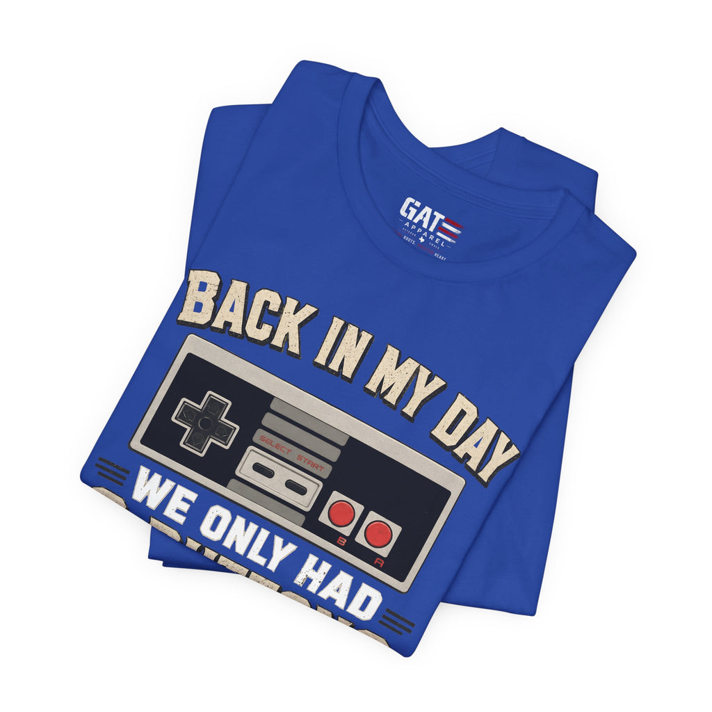 Retro Gamer Shirt, Back In My Day We Only Had 2 Buttons, Vintage Gaming T Shirt, Old School Video Game Tee, Gamer Dad Gift, Nerd Shirt